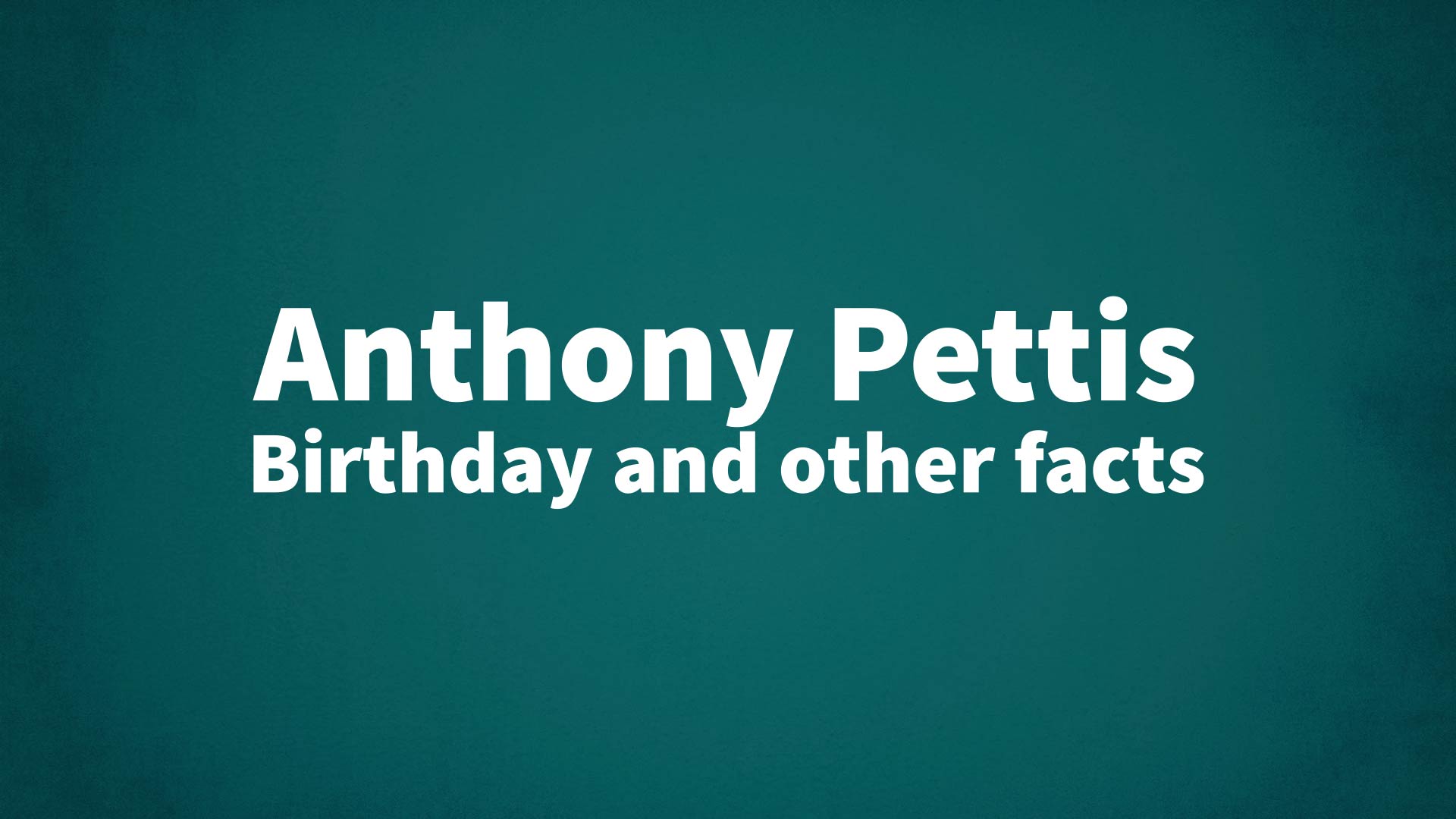 title image for Anthony Pettis birthday