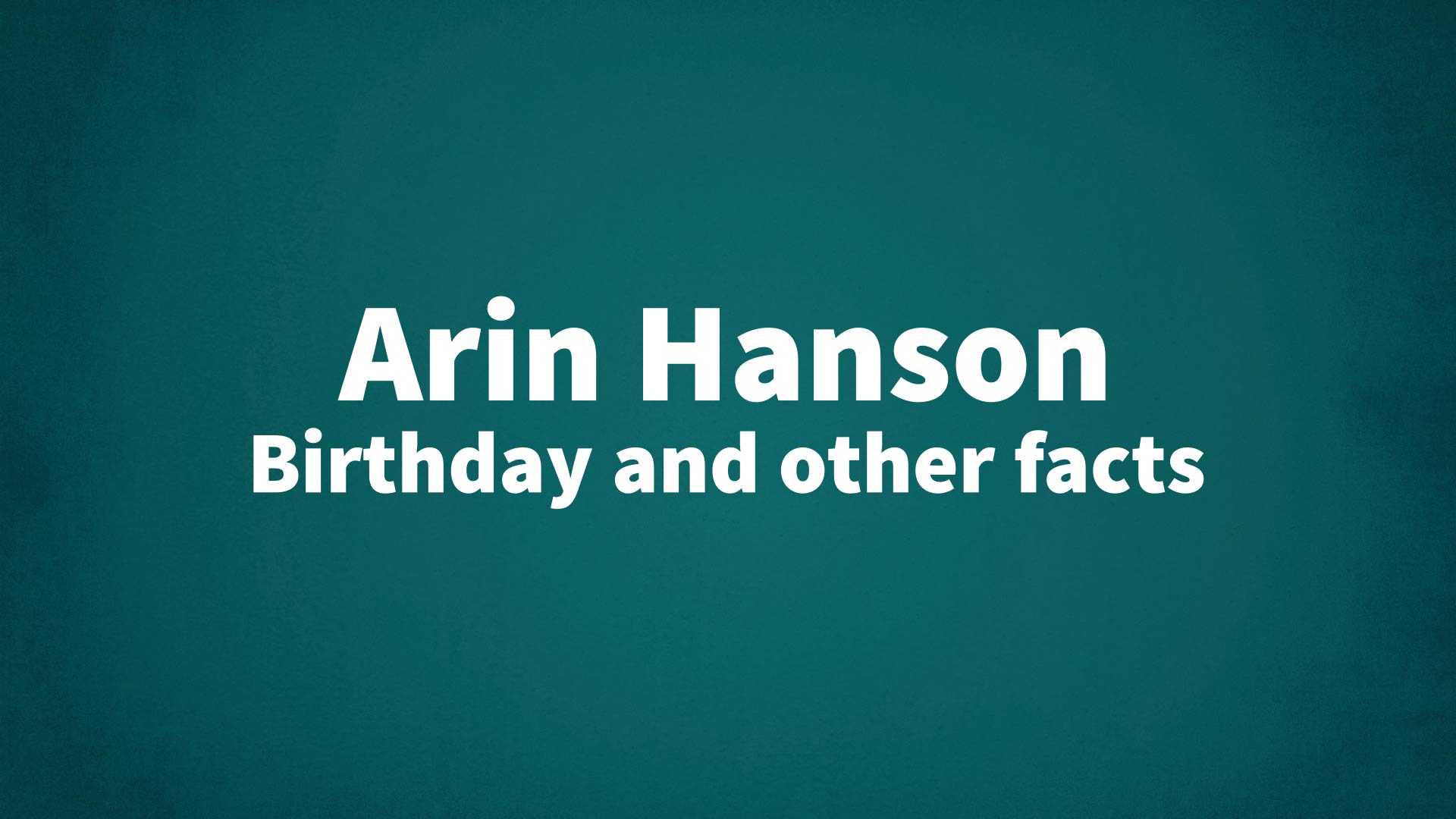 title image for Arin Hanson birthday