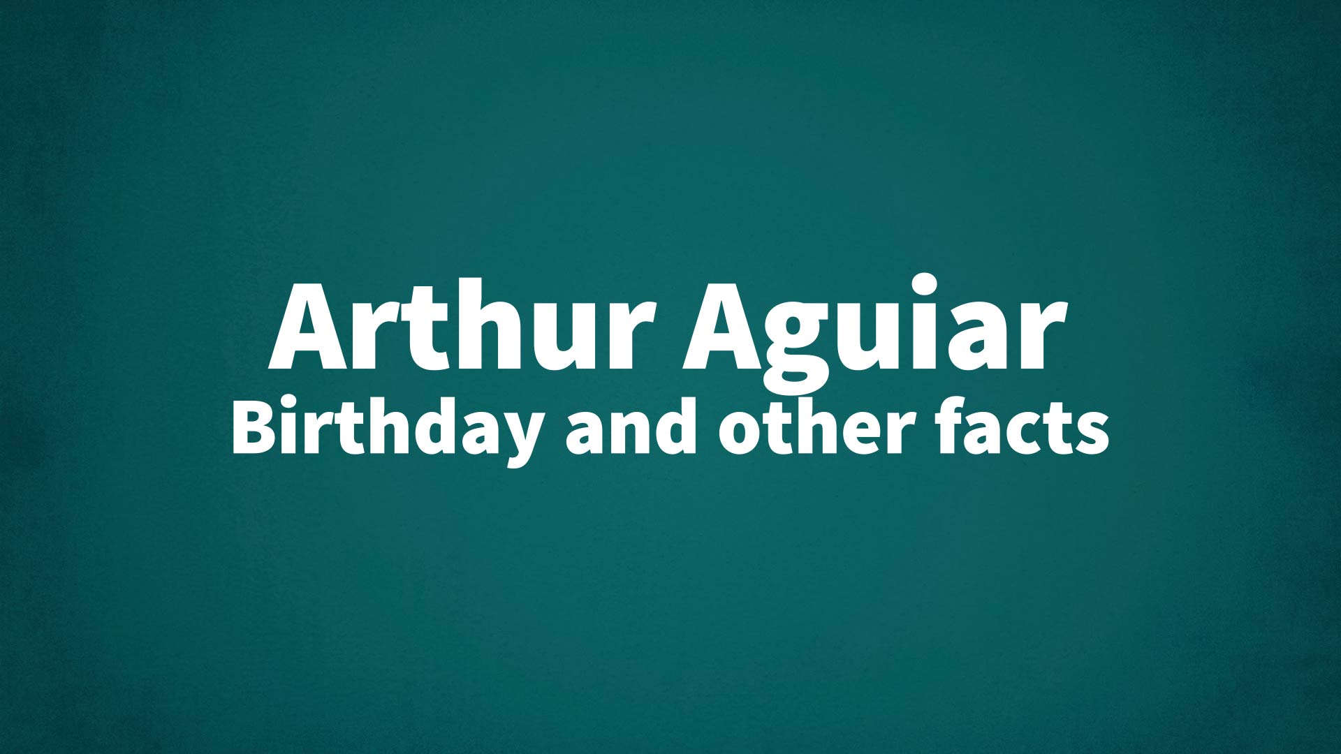 title image for Arthur Aguiar birthday
