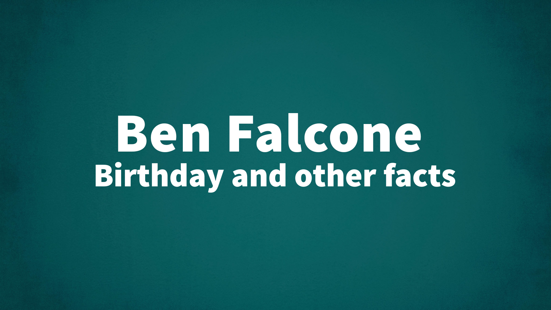 title image for Ben Falcone birthday