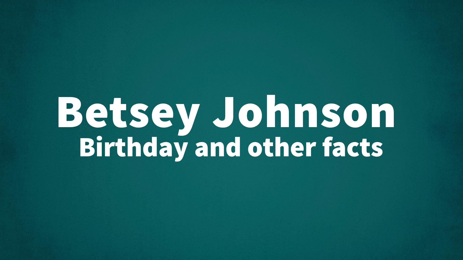 title image for Betsey Johnson birthday