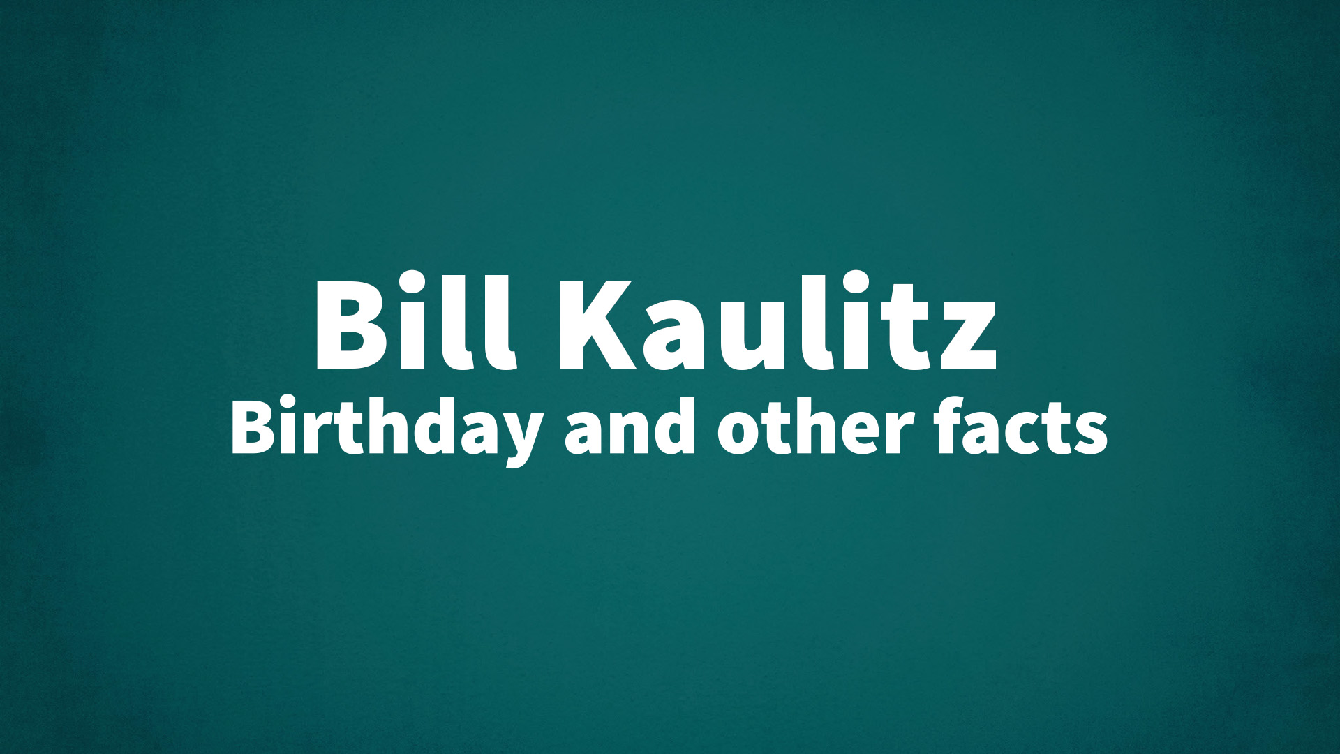 title image for Bill Kaulitz birthday