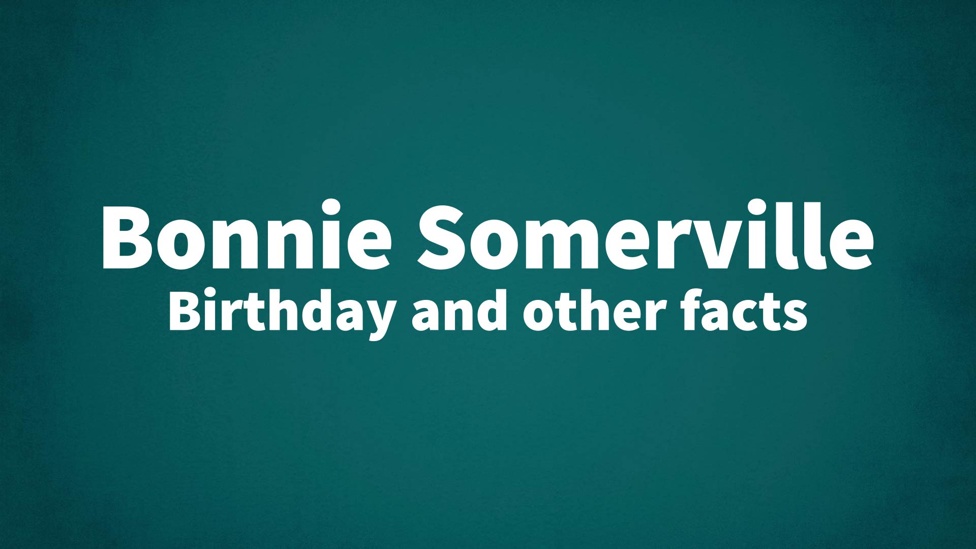 title image for Bonnie Somerville birthday