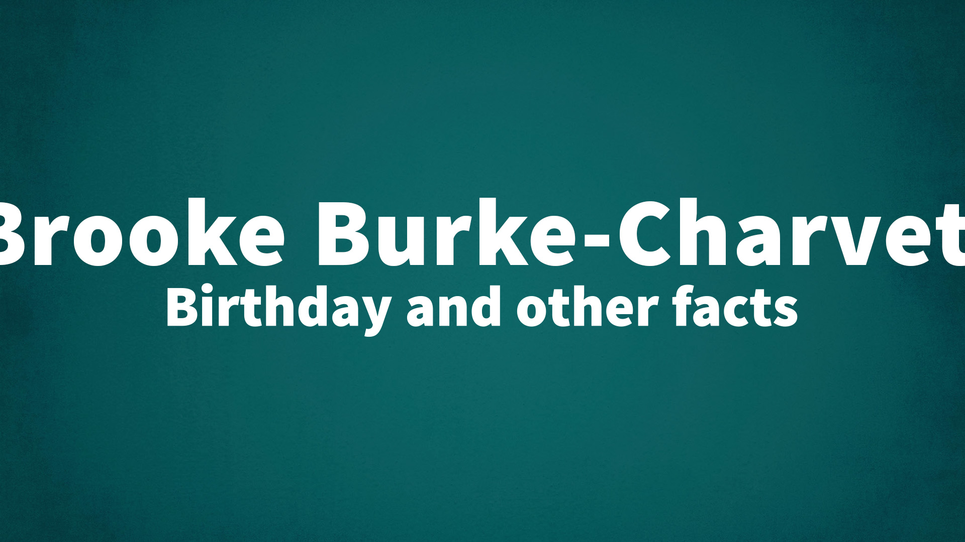 title image for Brooke Burke-Charvet birthday