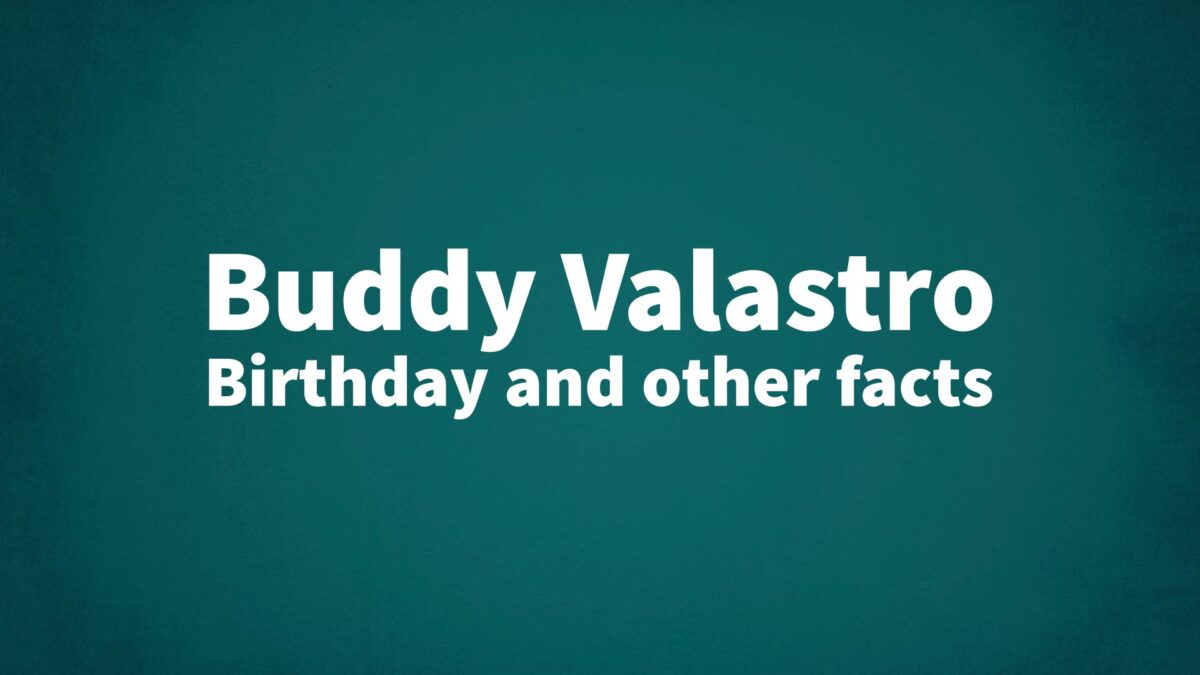 BuddyValastro List Of National Days