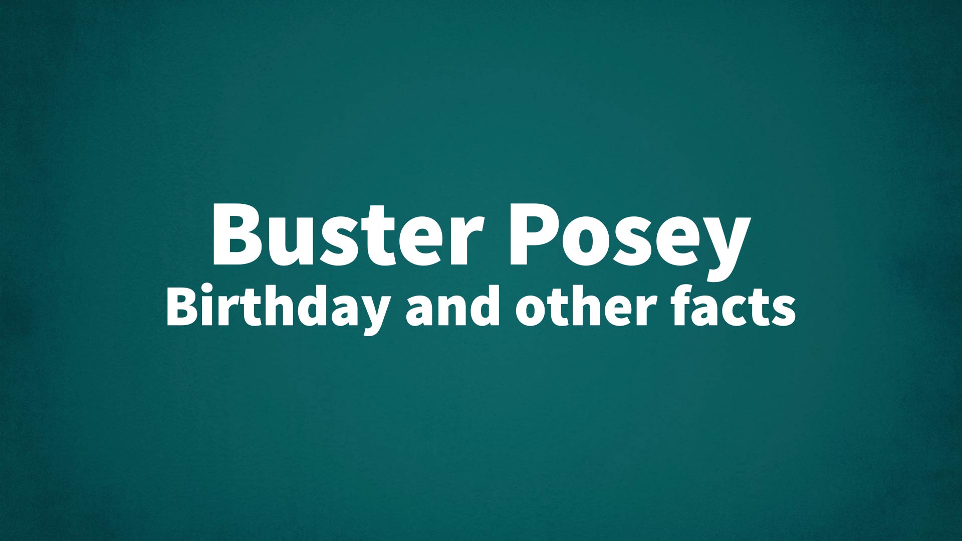 title image for Buster Posey birthday
