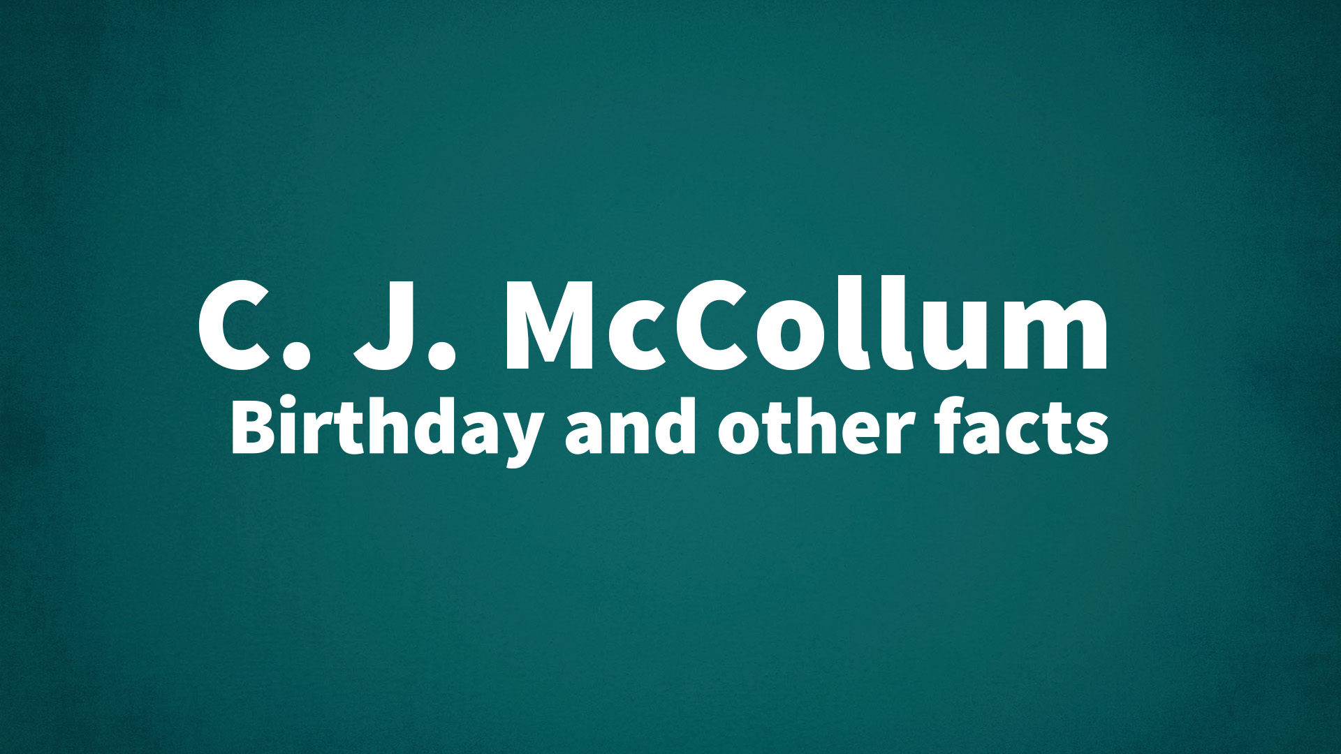 title image for C. J. McCollum birthday