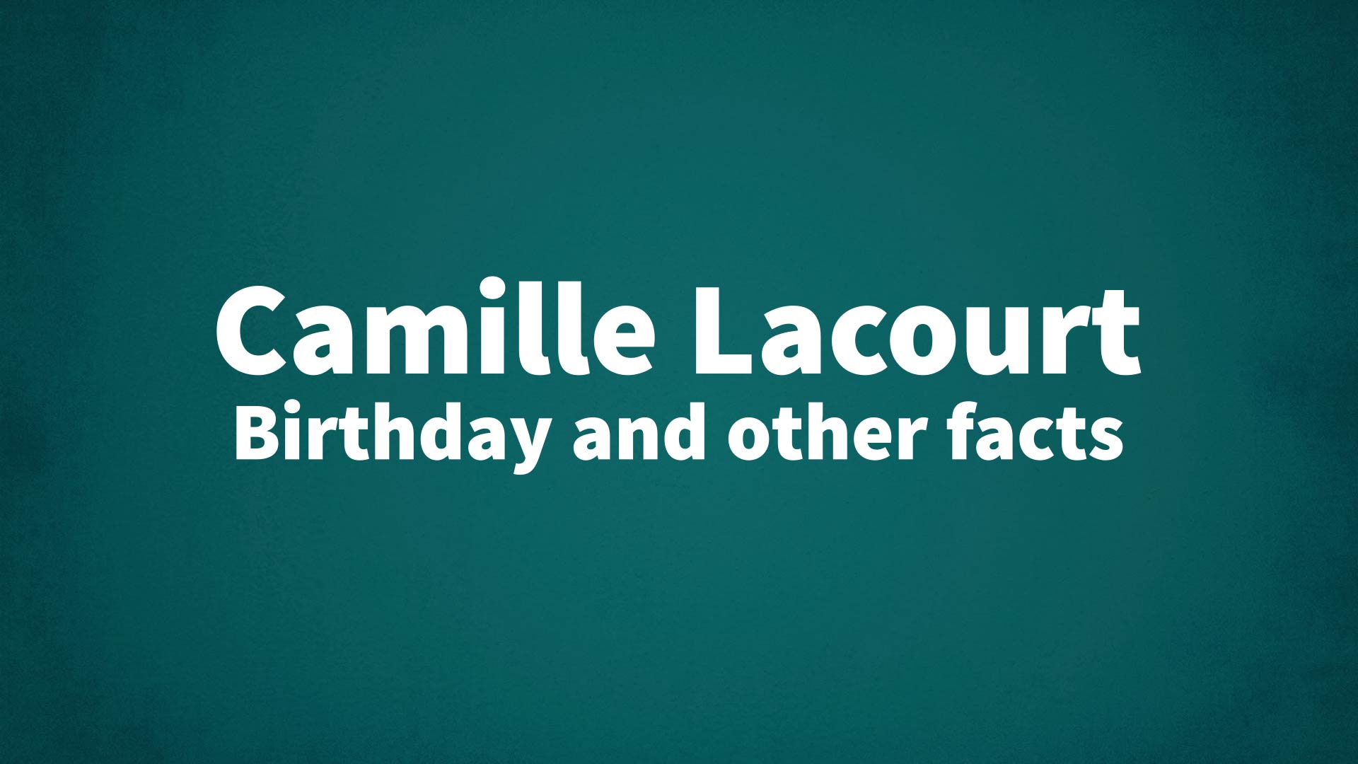 title image for Camille Lacourt birthday
