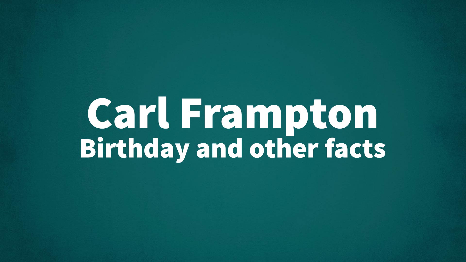 title image for Carl Frampton birthday