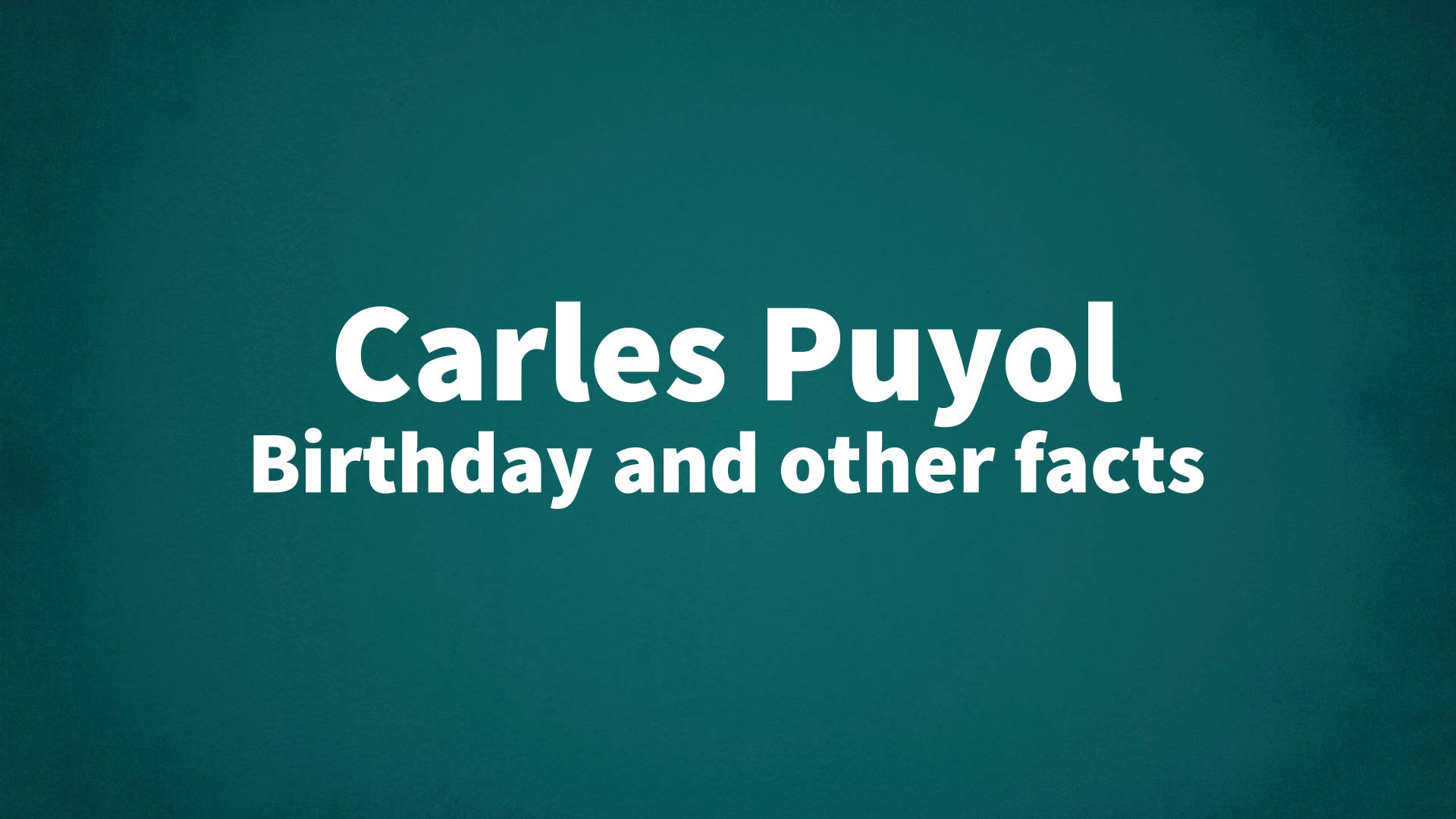 title image for Carles Puyol birthday