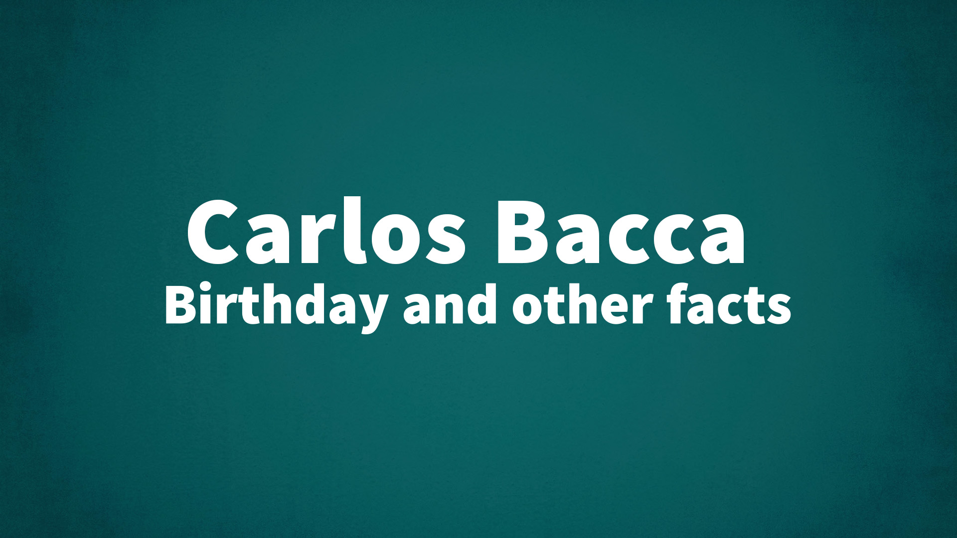 title image for Carlos Bacca birthday