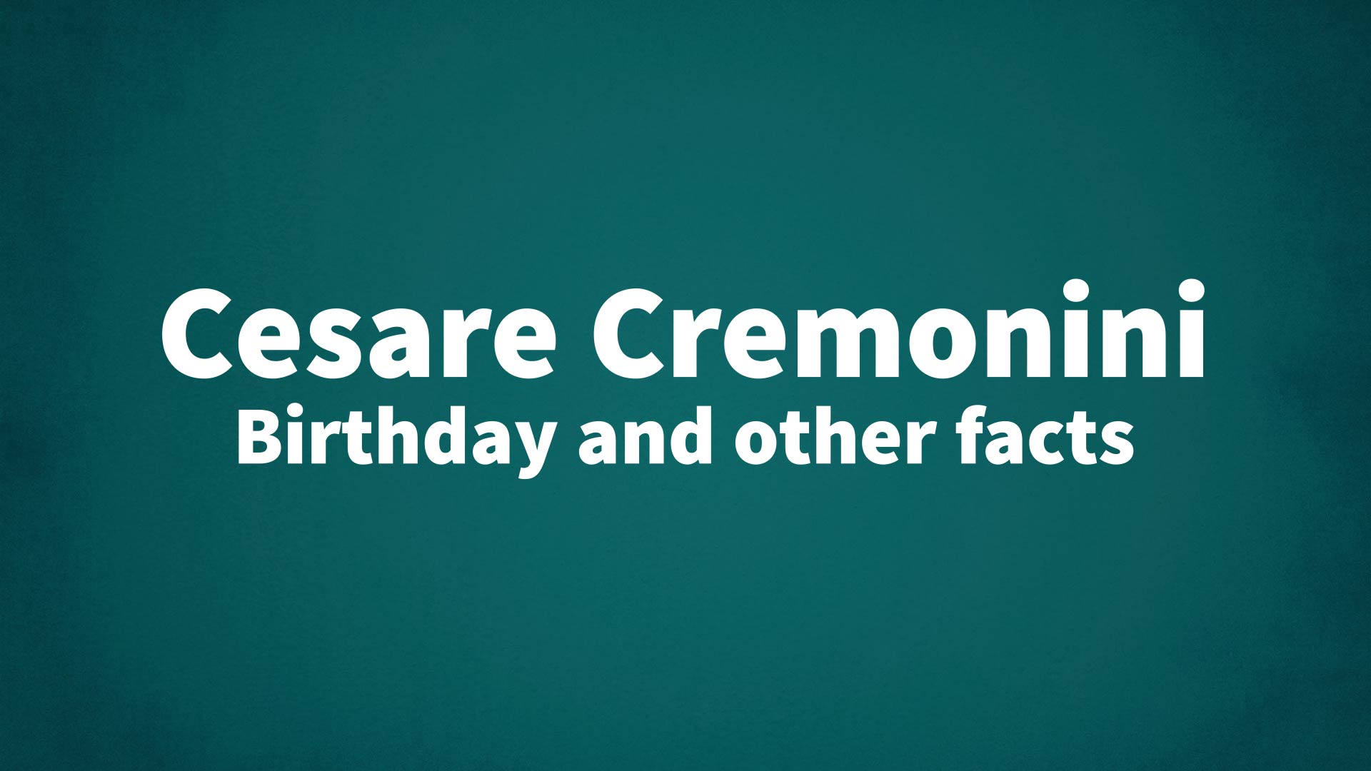 title image for Cesare Cremonini birthday