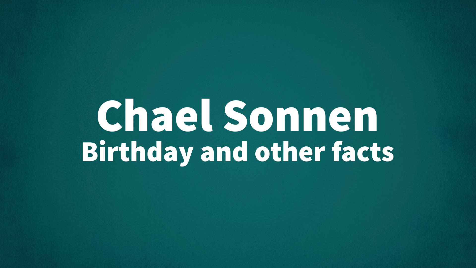 title image for Chael Sonnen birthday