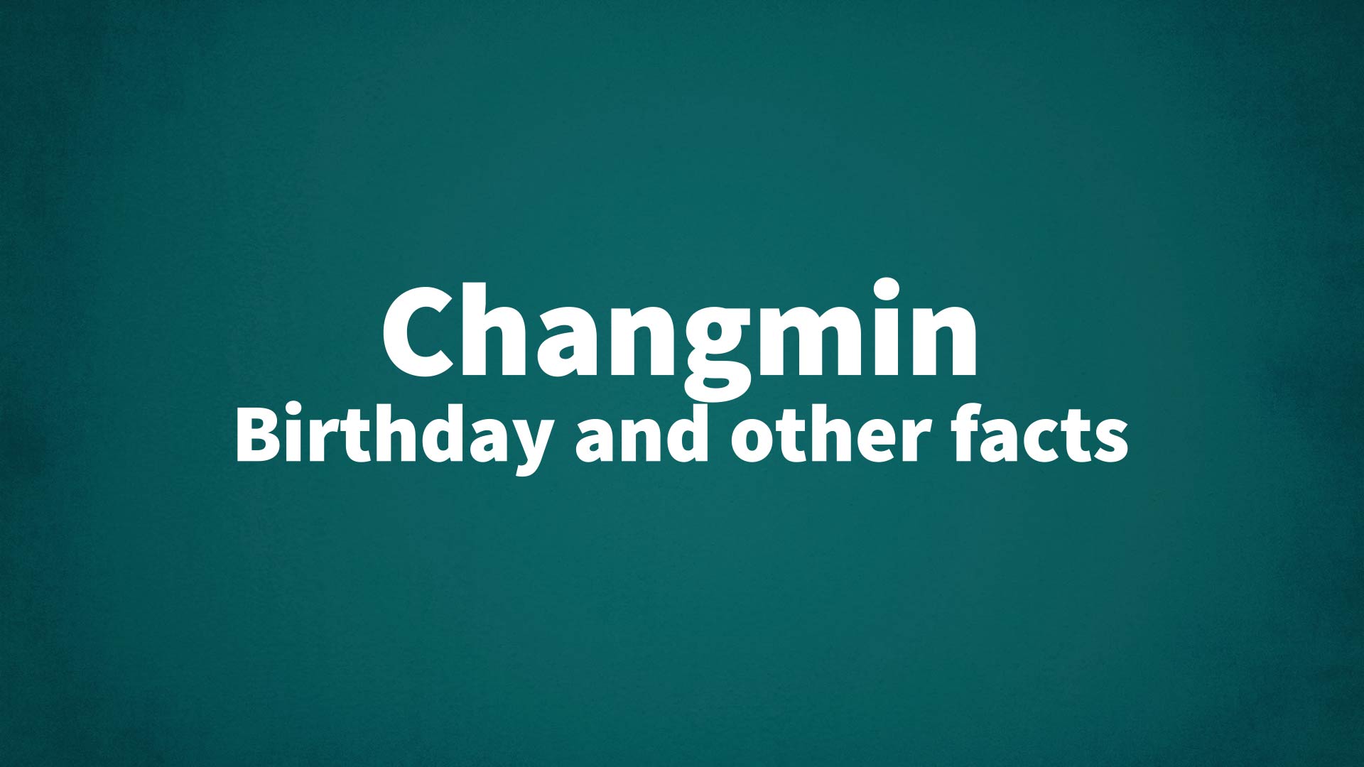 title image for Changmin birthday