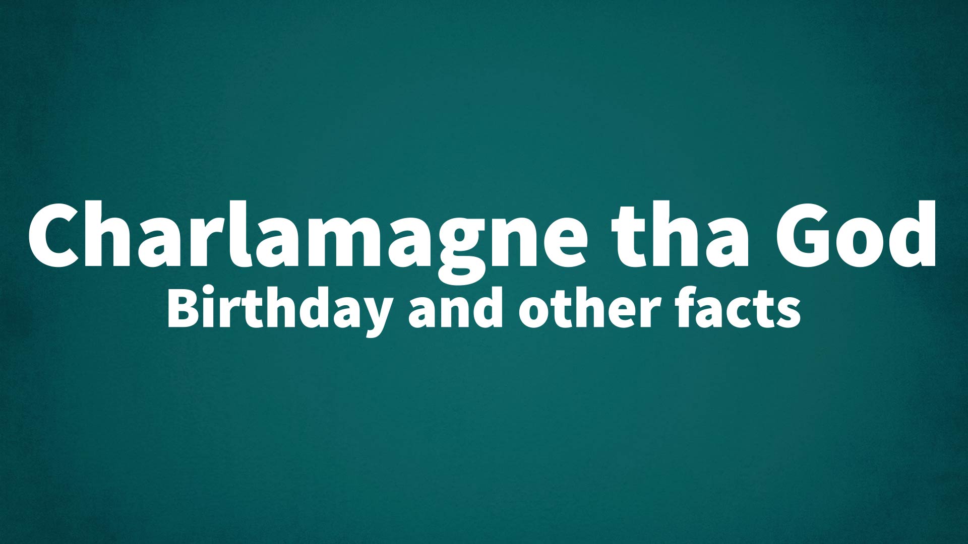 title image for Charlamagne tha God birthday