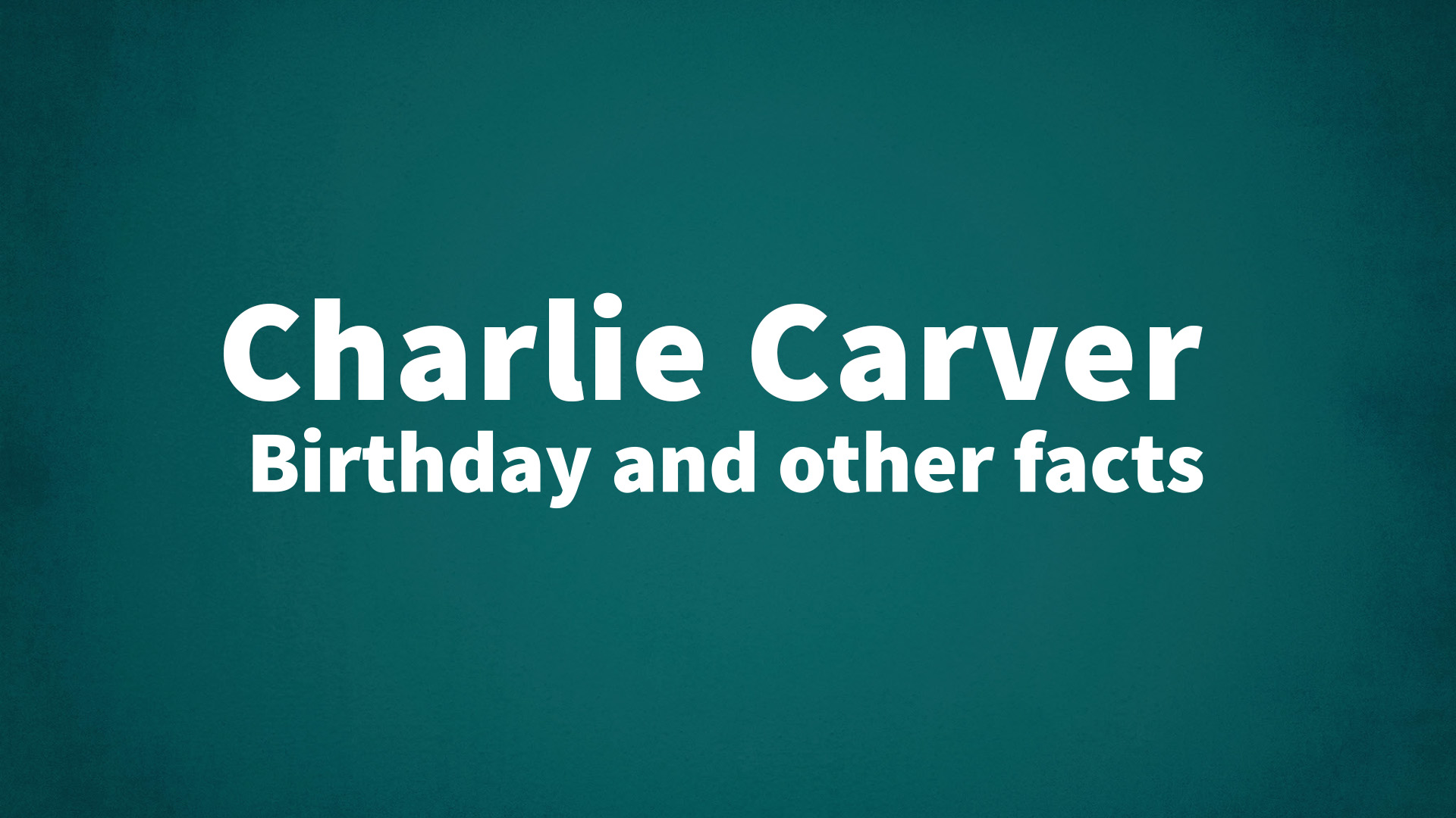title image for Charlie Carver birthday