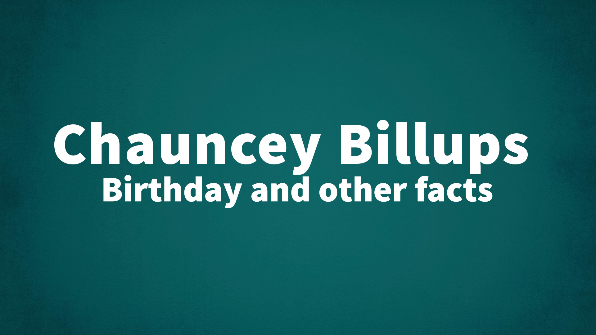 title image for Chauncey Billups birthday