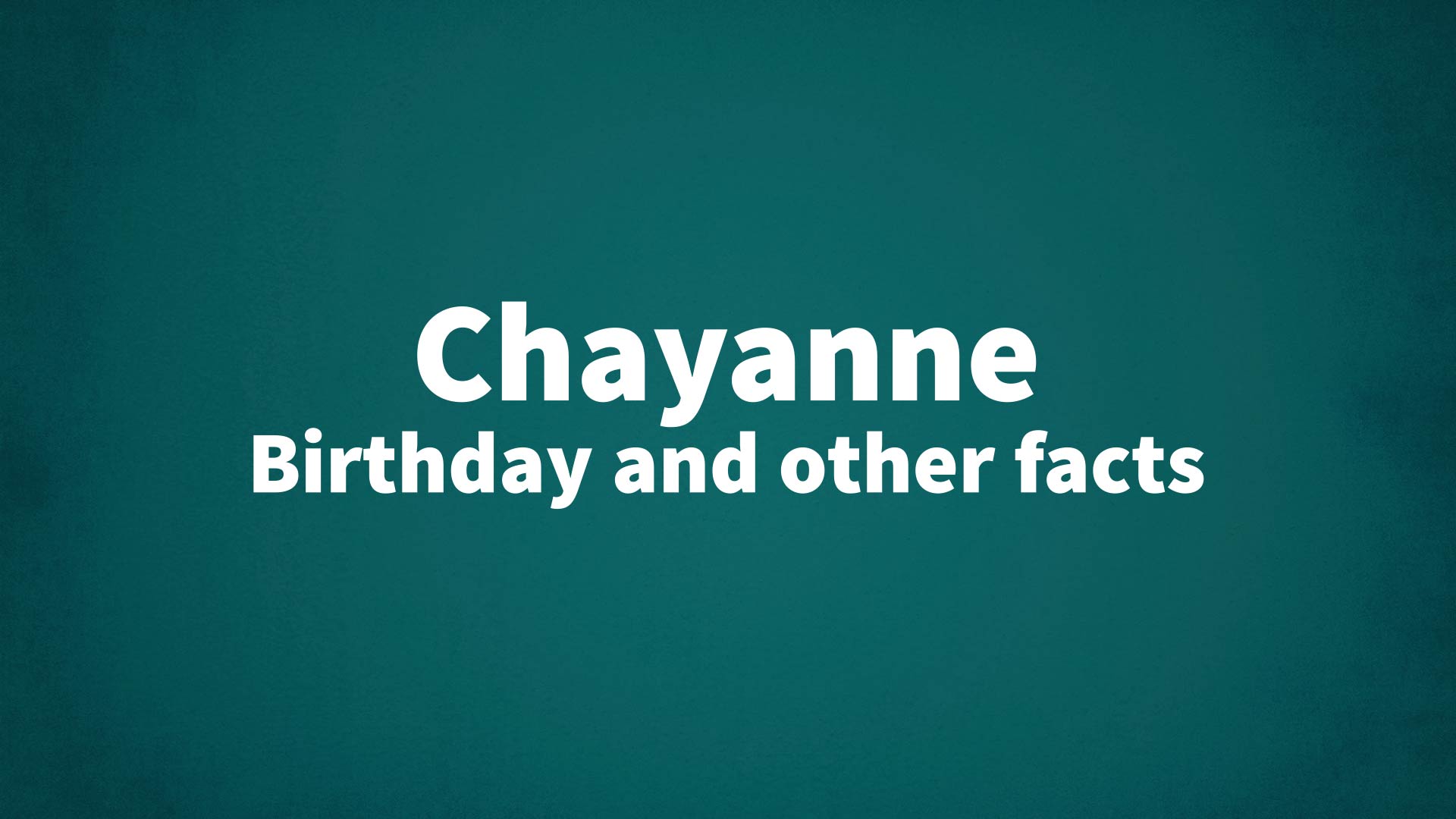 title image for Chayanne birthday