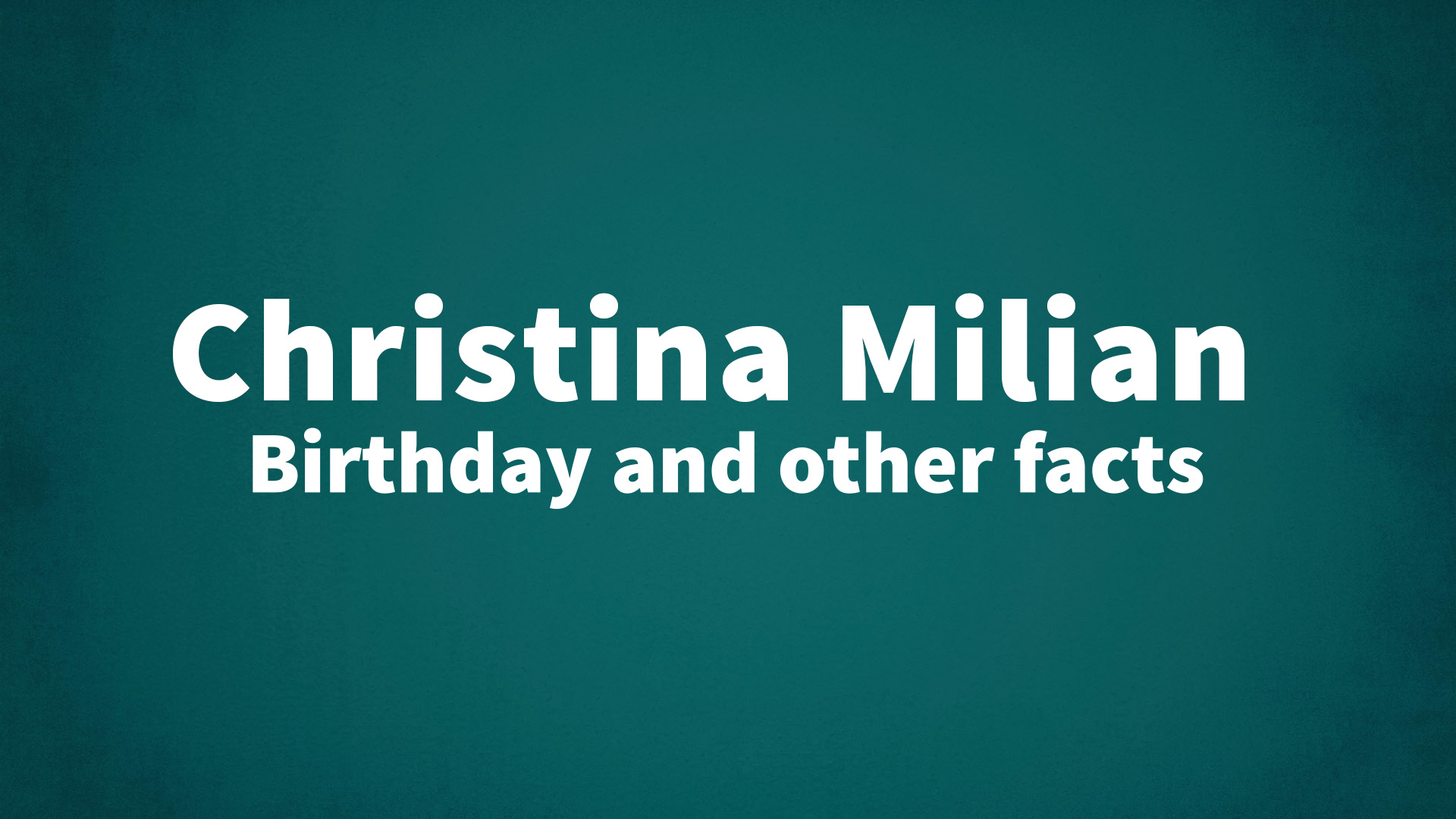title image for Christina Milian birthday