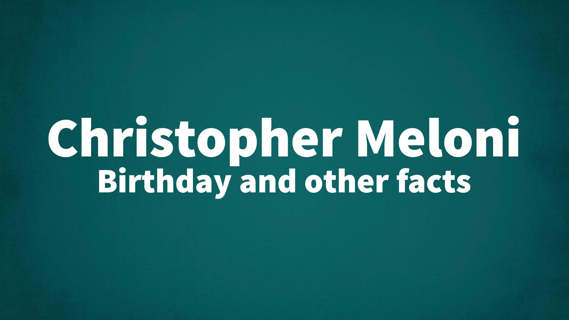 title image for Christopher Meloni birthday