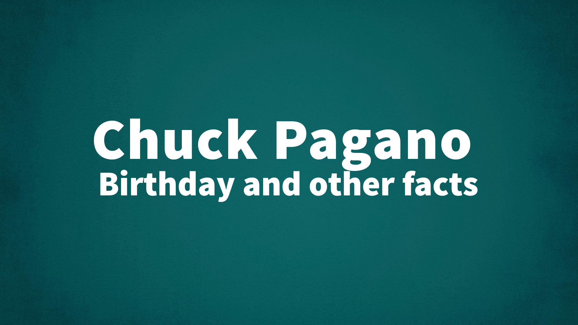 title image for Chuck Pagano birthday