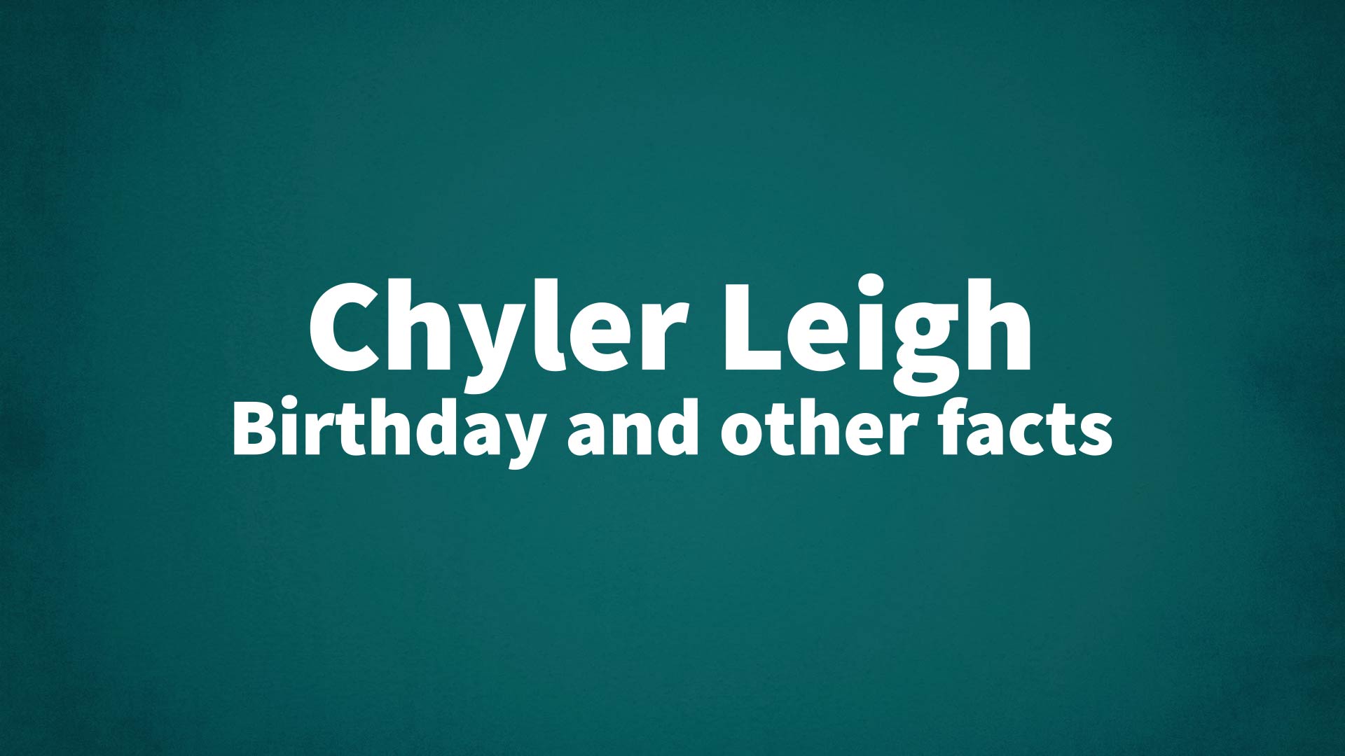 title image for Chyler Leigh birthday