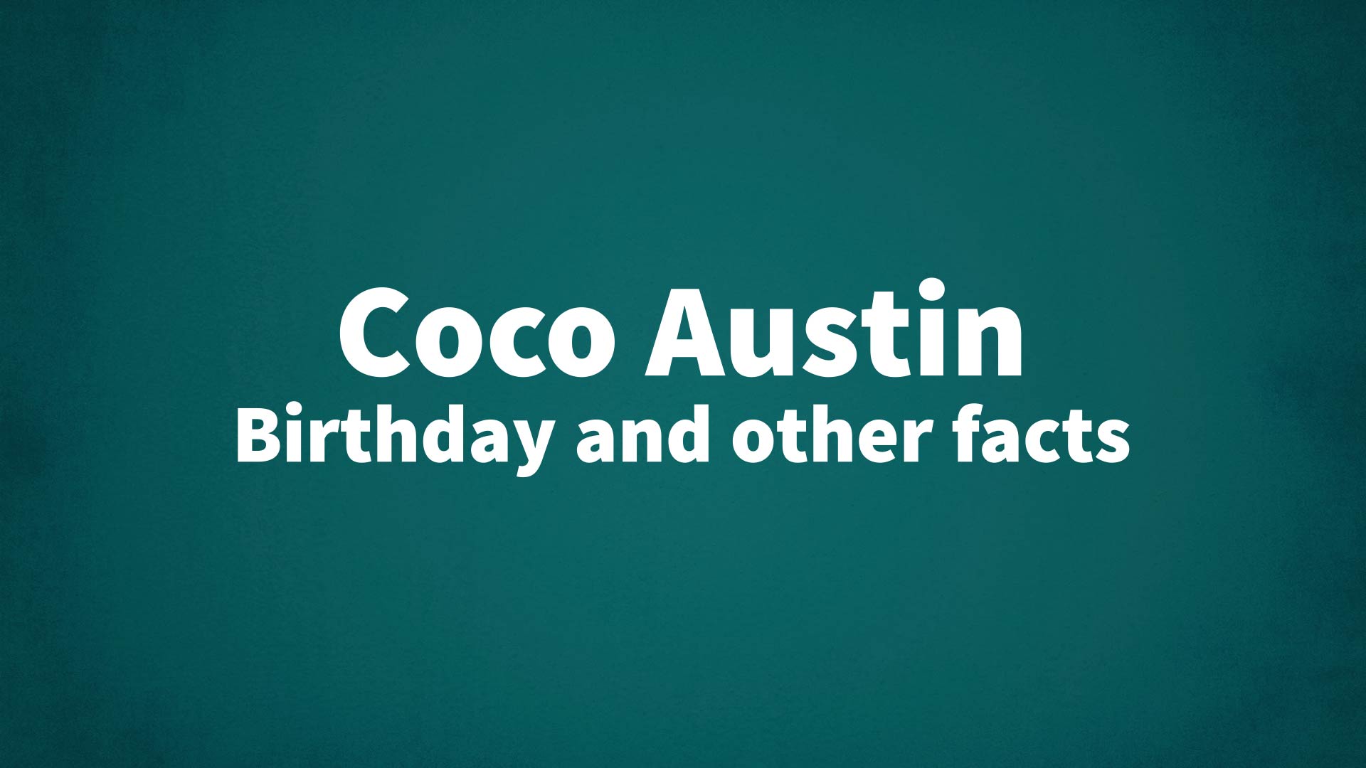 title image for Coco Austin birthday