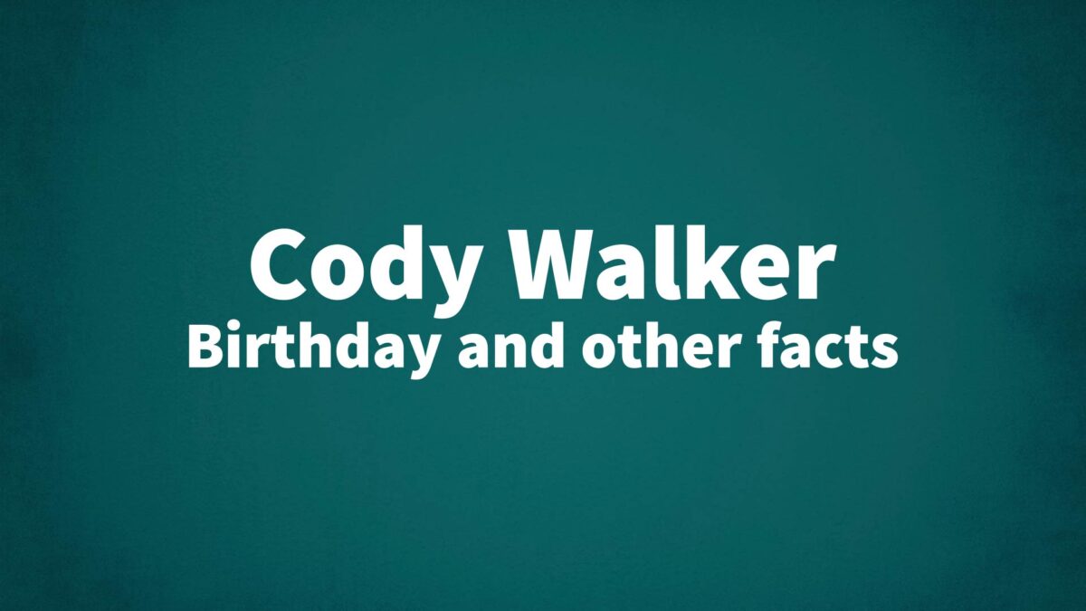 CodyWalker List Of National Days