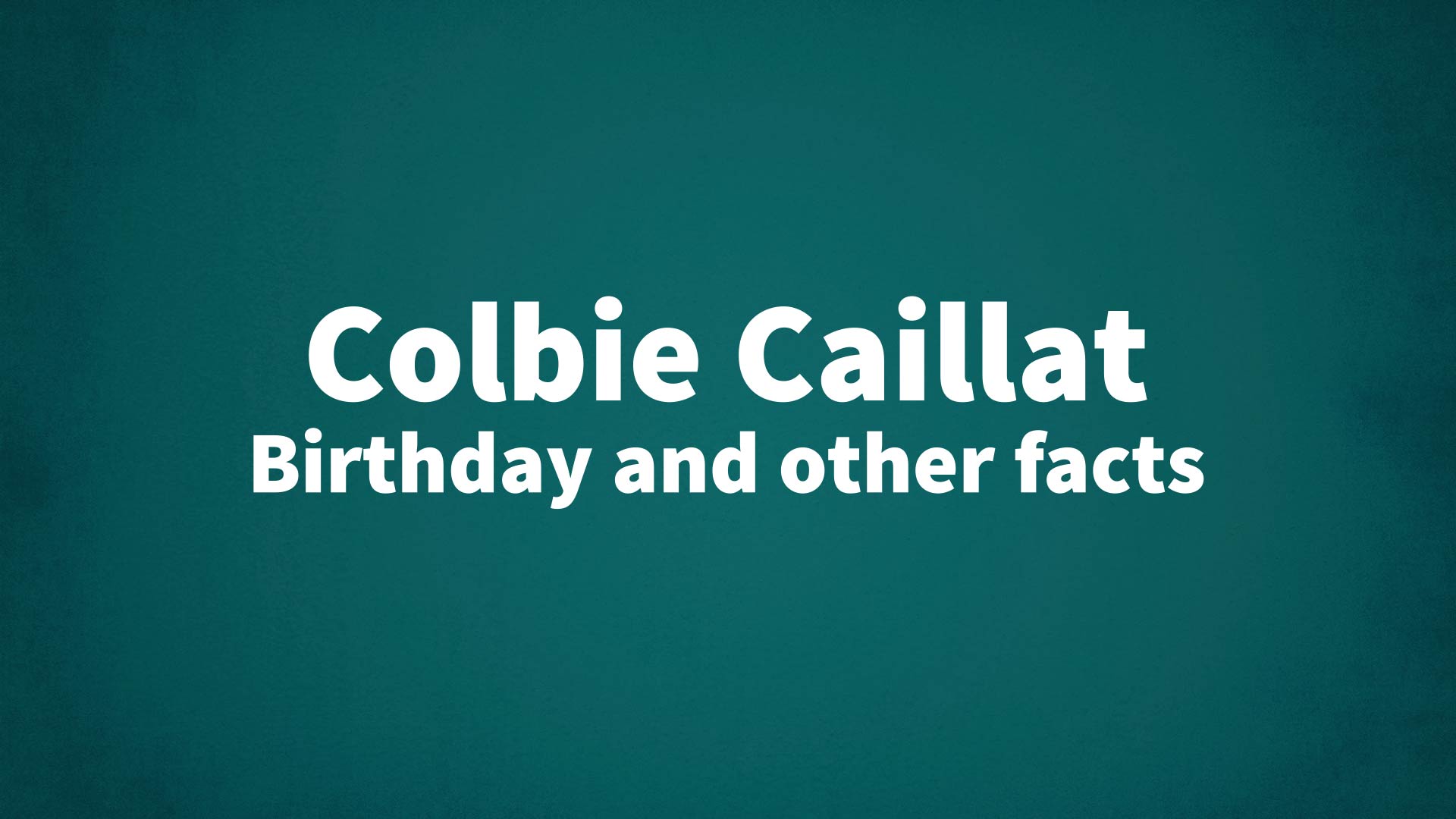 title image for Colbie Caillat birthday