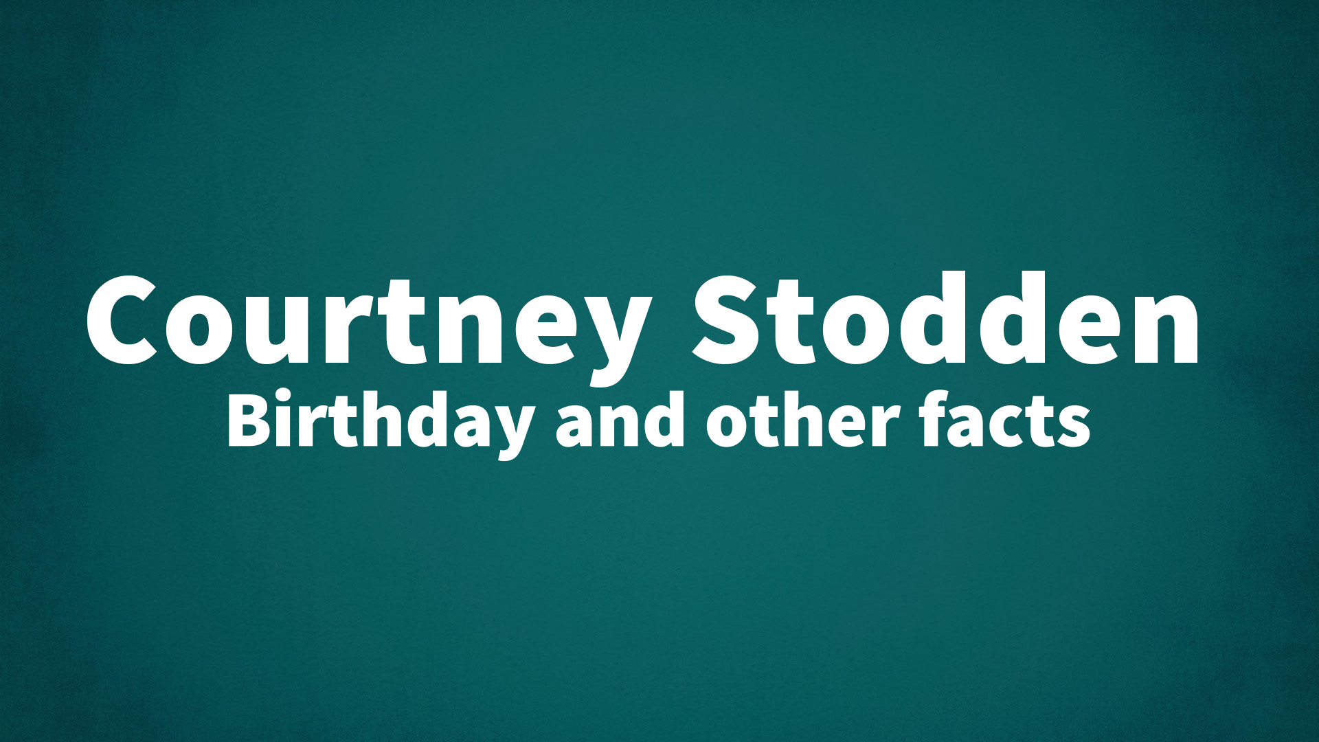 title image for Courtney Stodden birthday