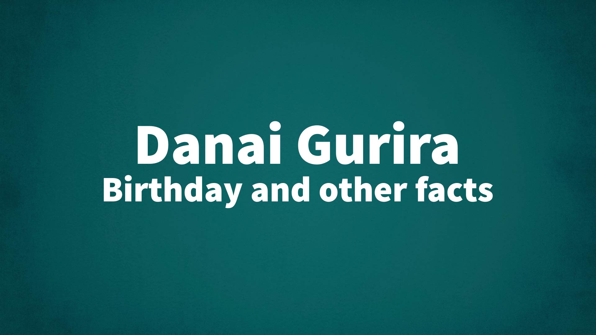 title image for Danai Gurira birthday