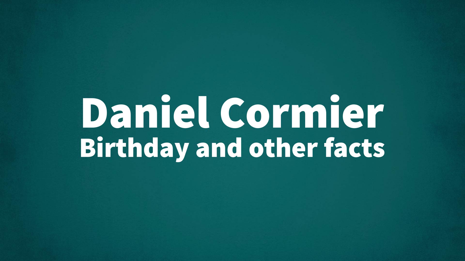 title image for Daniel Cormier birthday