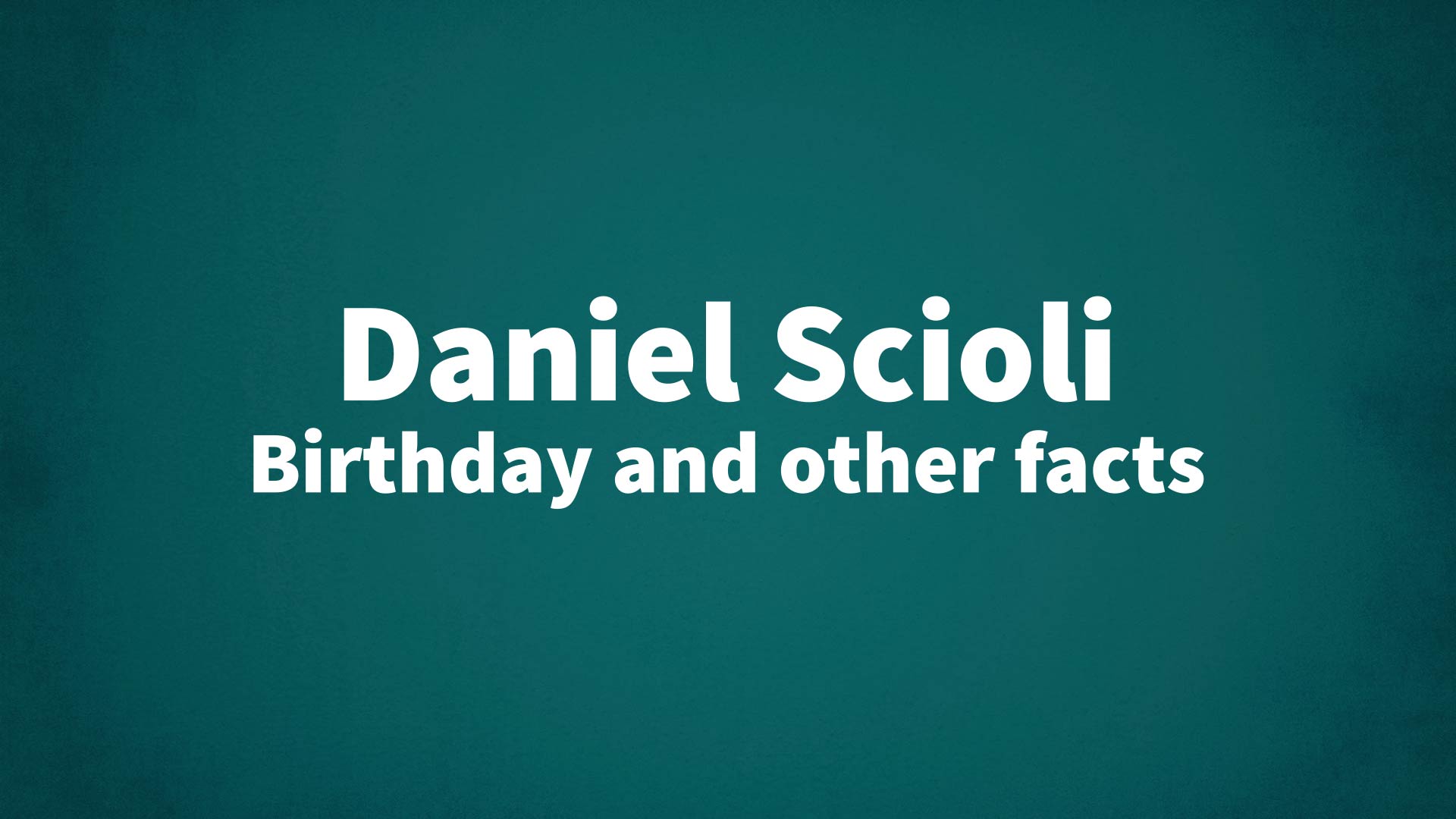 title image for Daniel Scioli birthday