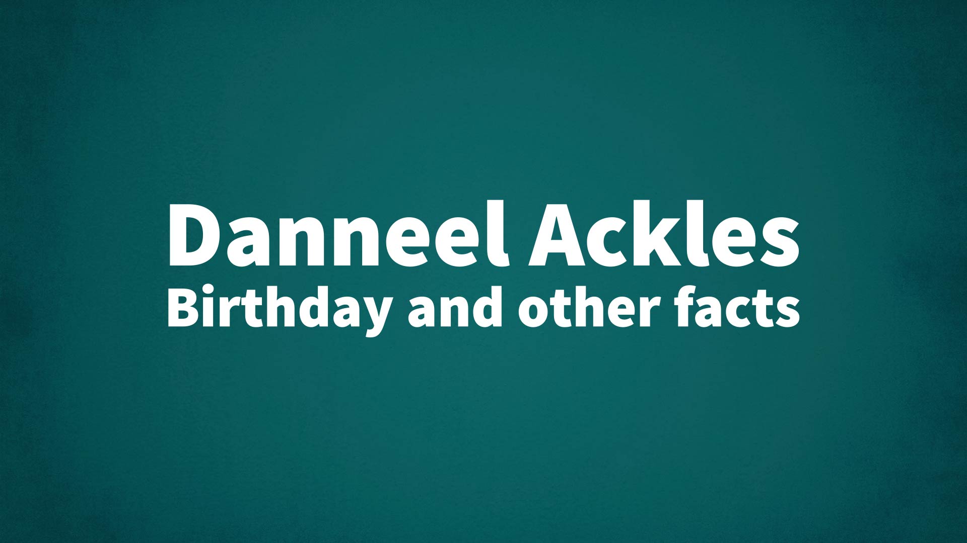 title image for Danneel Ackles birthday