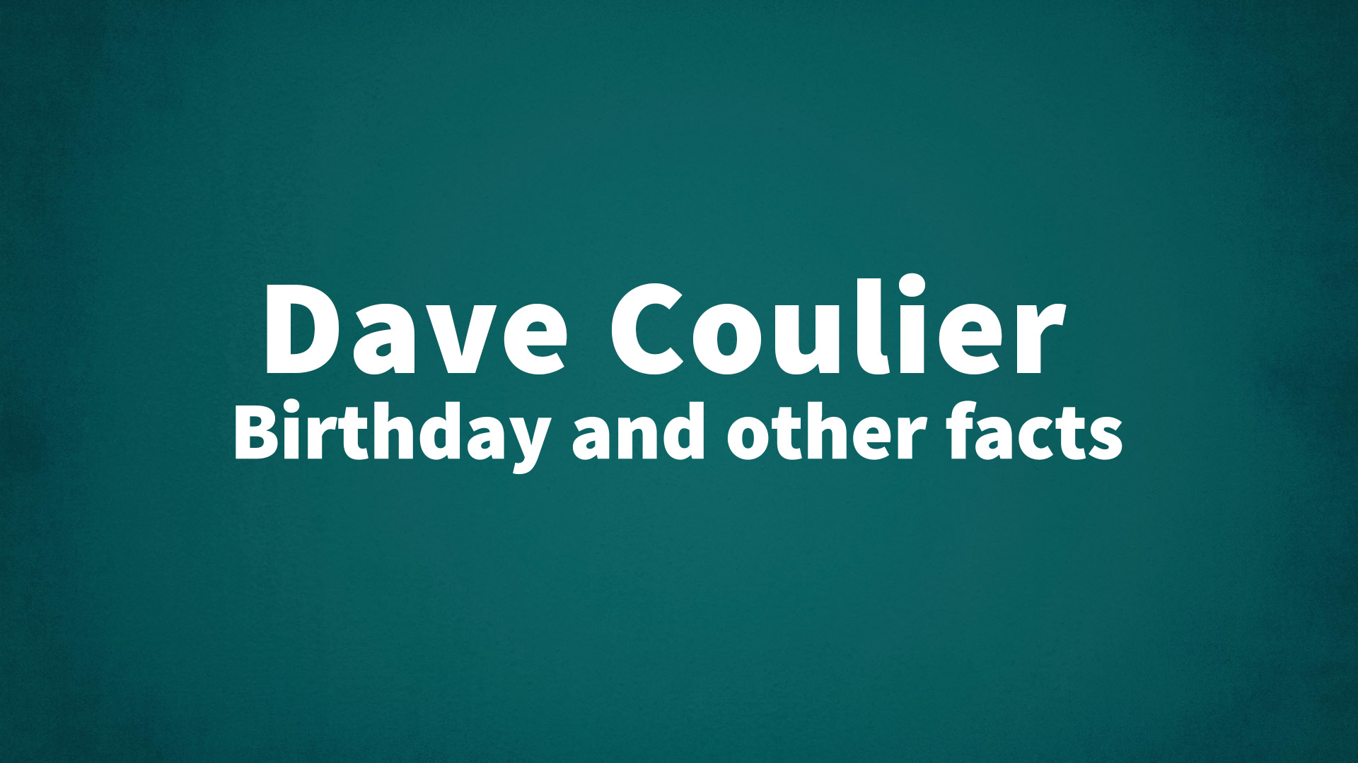 title image for Dave Coulier birthday