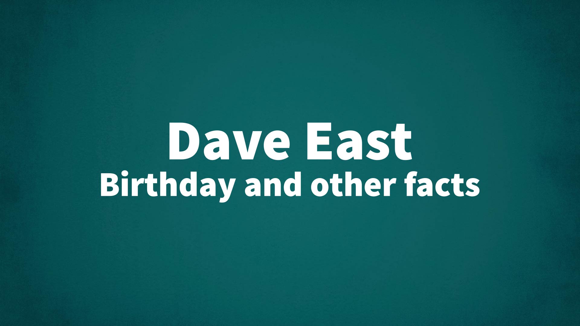 title image for Dave East birthday