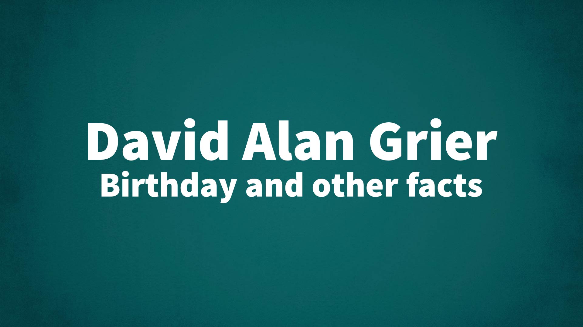 title image for David Alan Grier birthday