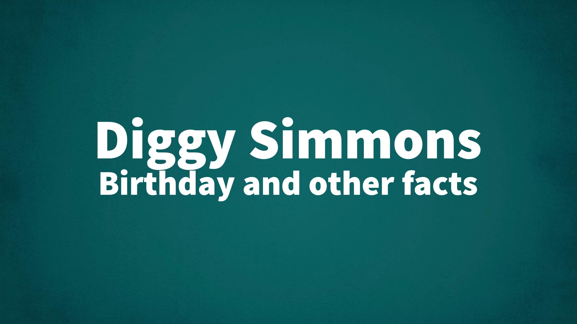title image for Diggy Simmons birthday