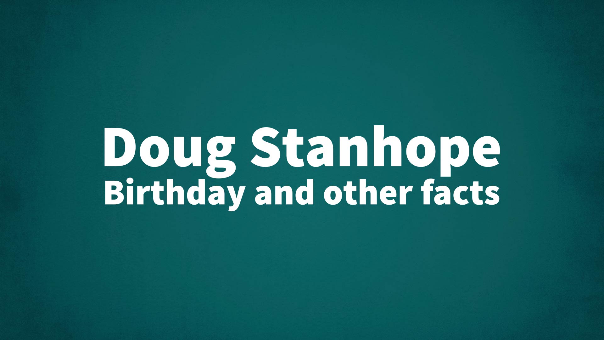 title image for Doug Stanhope birthday