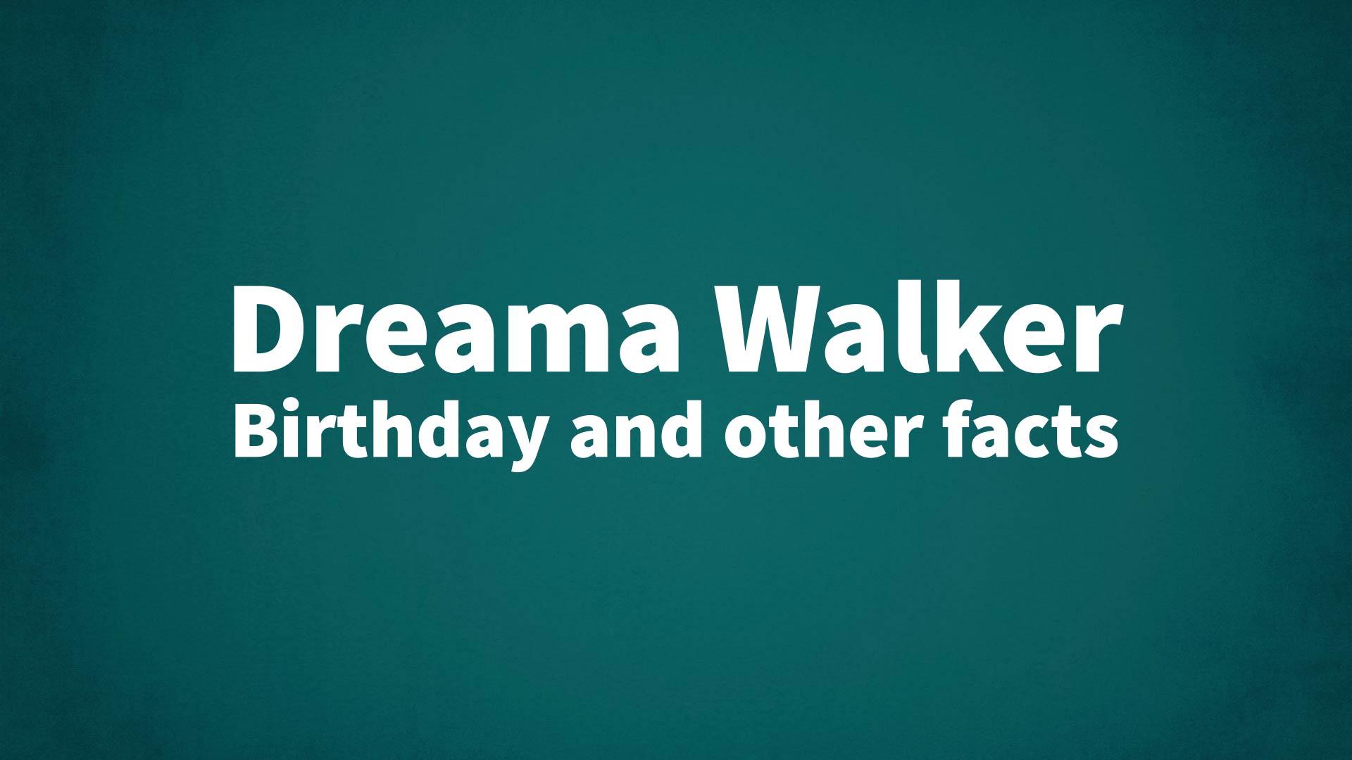 title image for Dreama Walker birthday