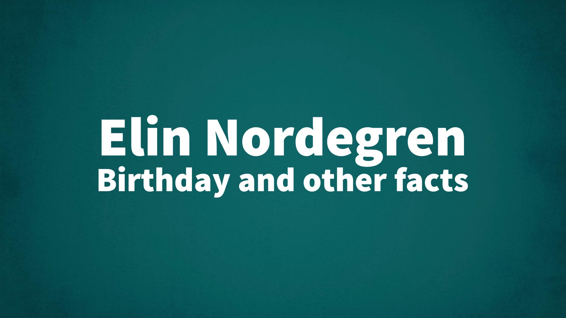 title image for Elin Nordegren birthday