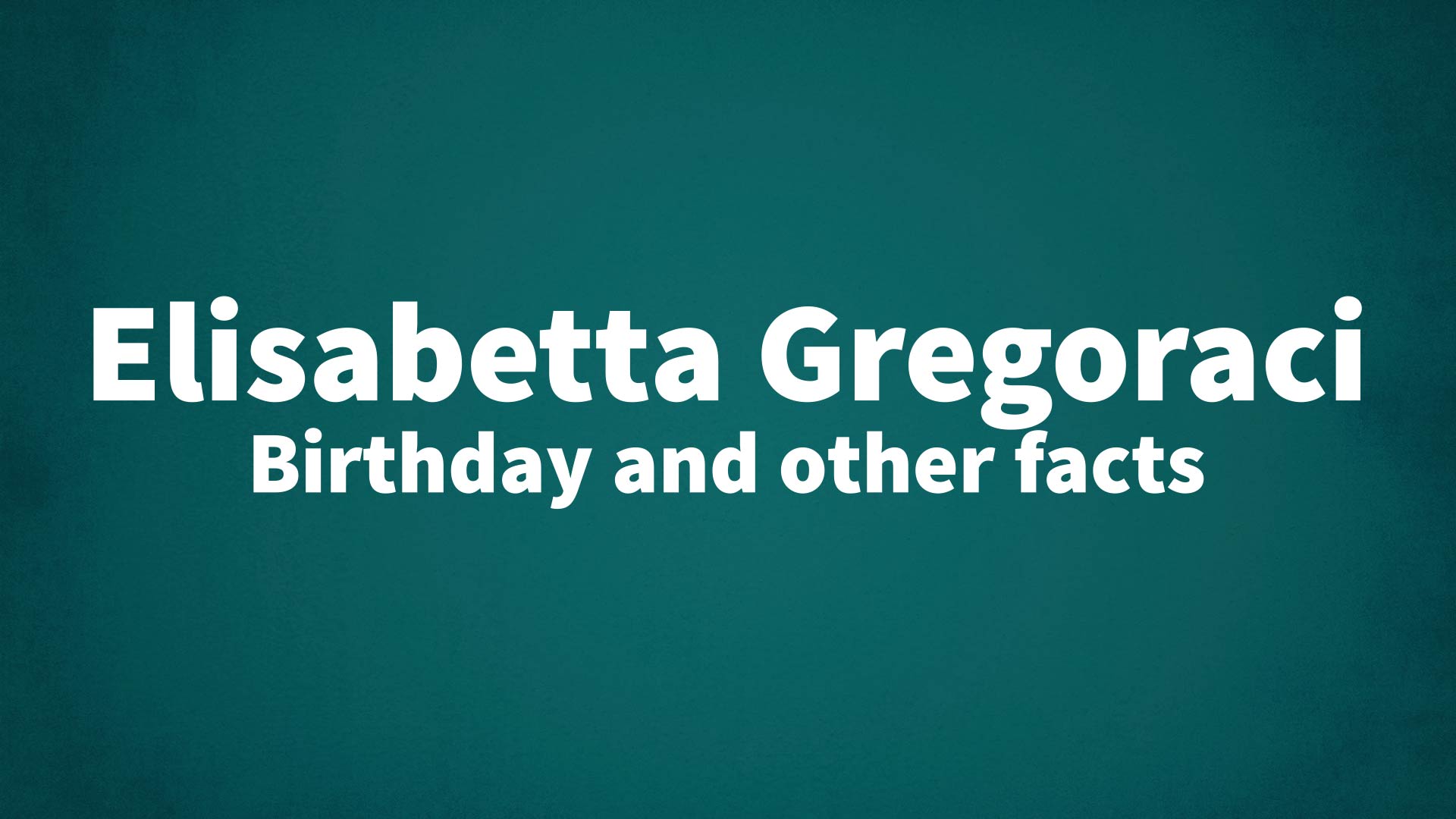 title image for Elisabetta Gregoraci birthday