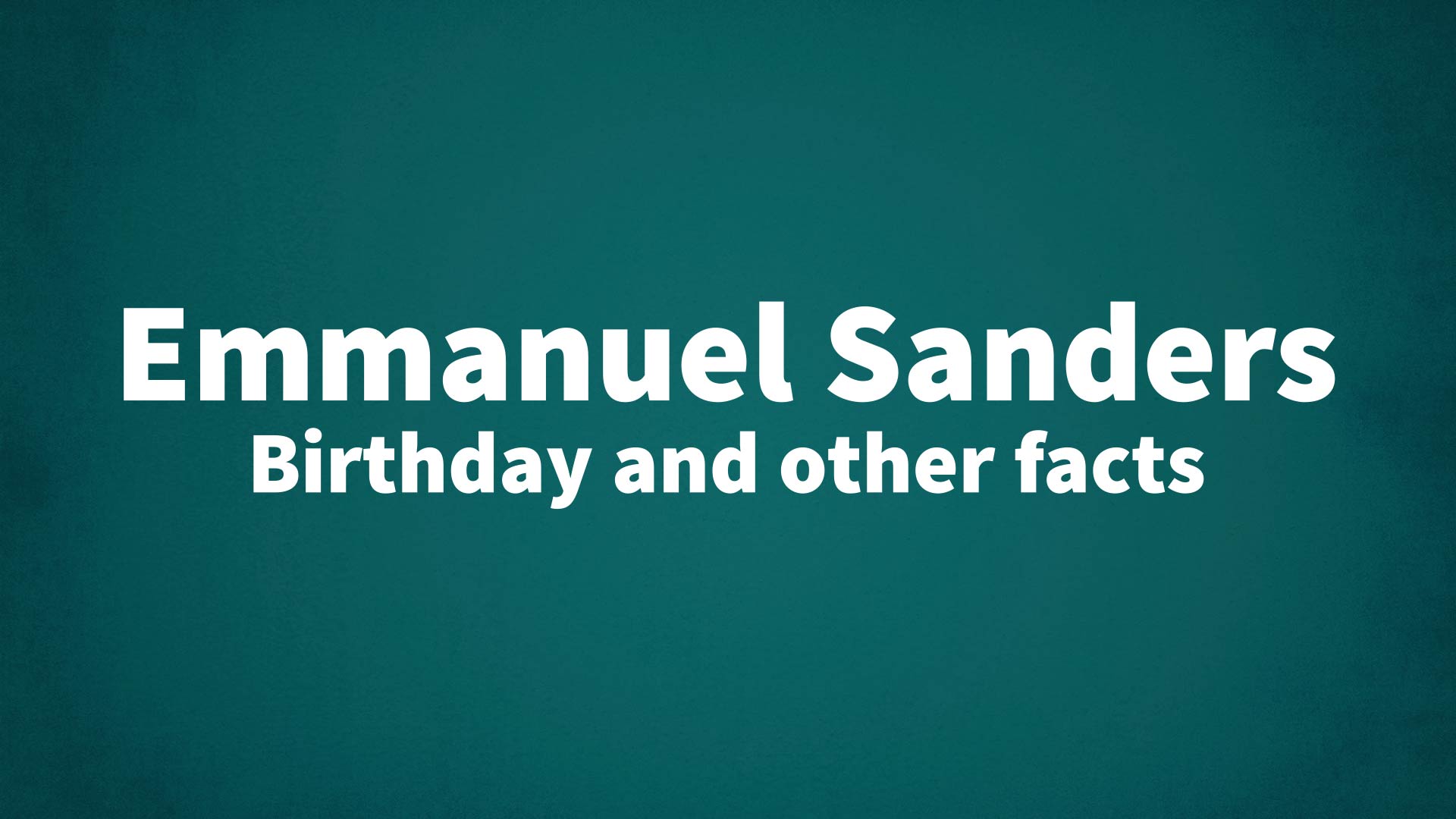 title image for Emmanuel Sanders birthday