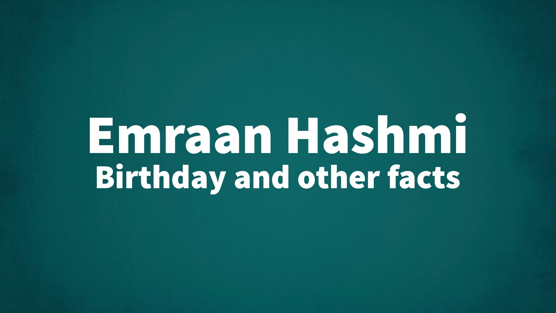 title image for Emraan Hashmi birthday