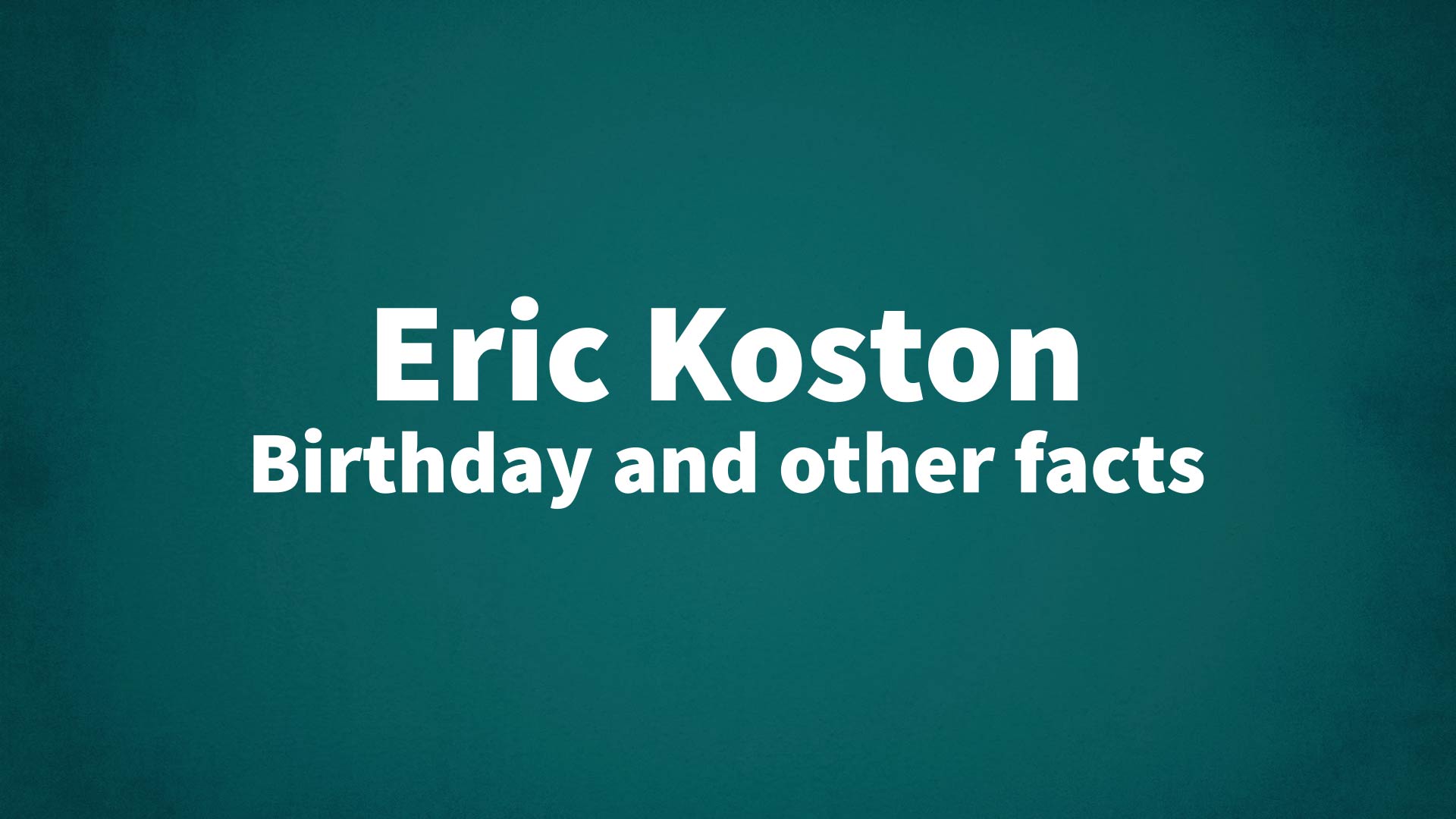 title image for Eric Koston birthday