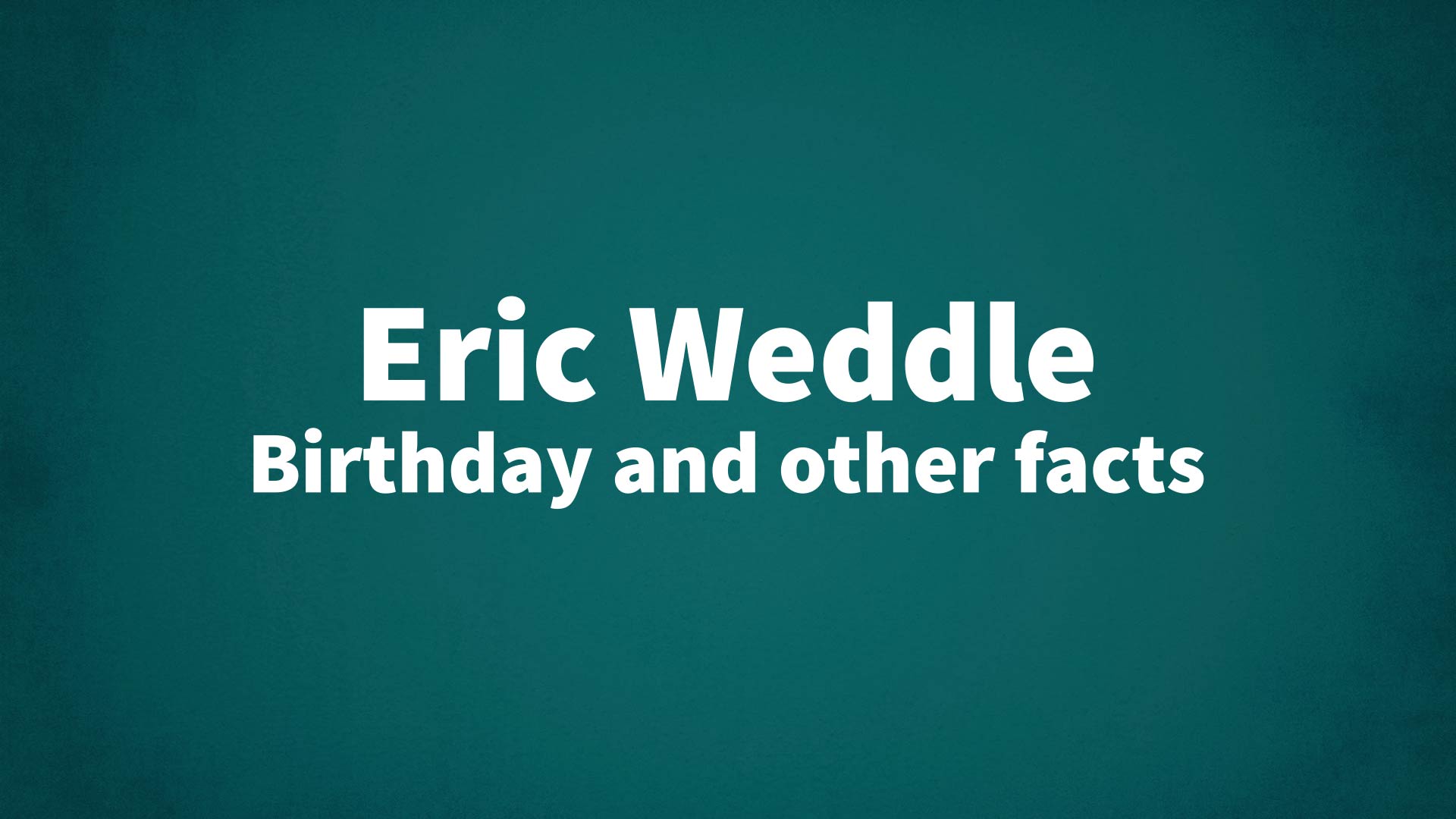 title image for Eric Weddle birthday