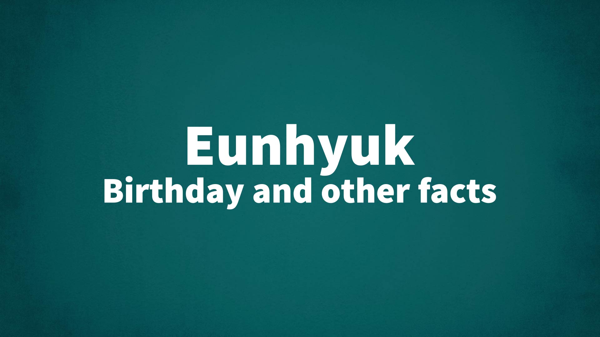 title image for Eunhyuk birthday