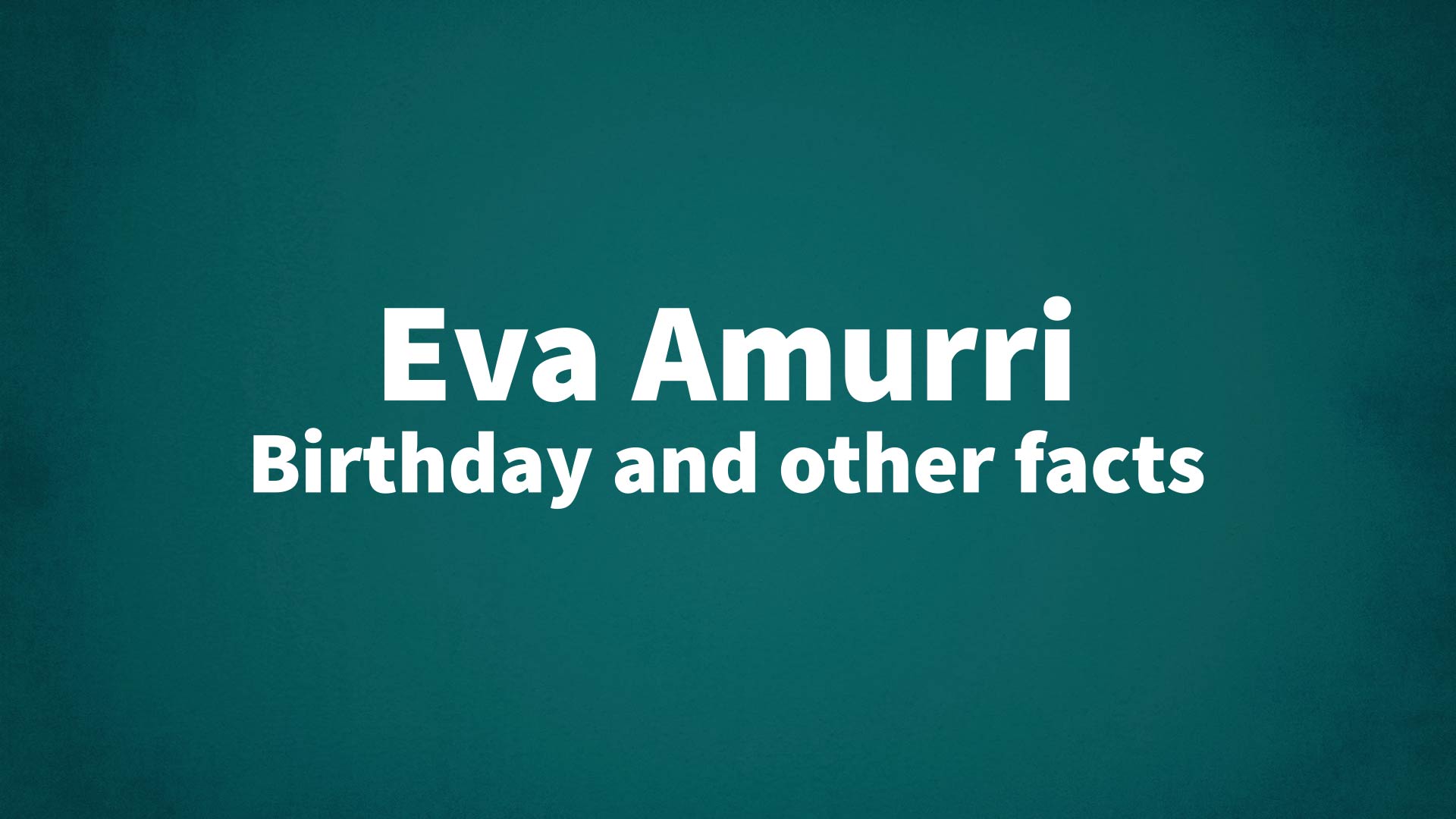 title image for Eva Amurri birthday