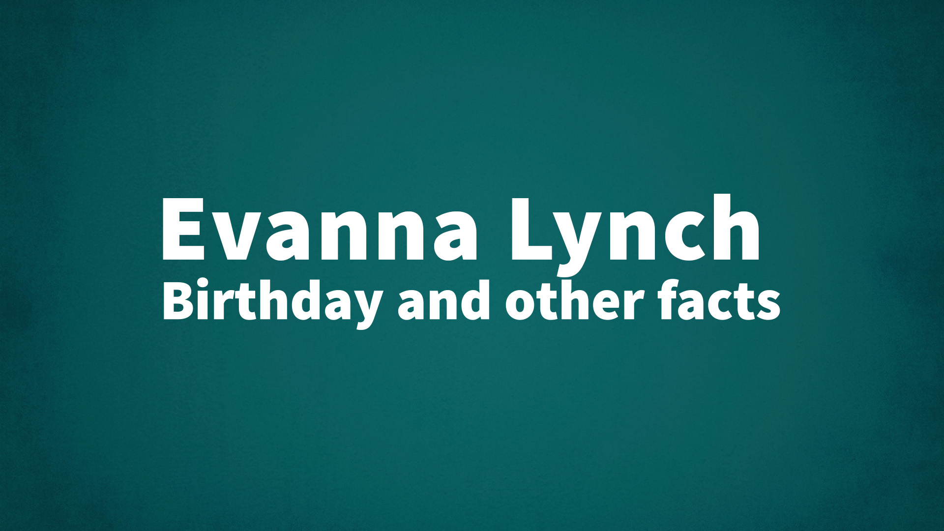 title image for Evanna Lynch birthday