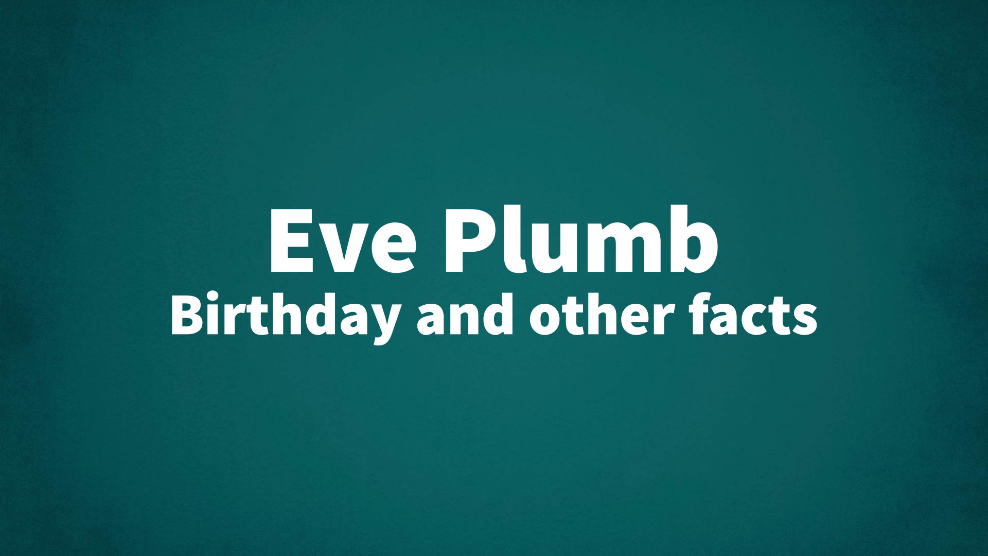 title image for Eve Plumb birthday